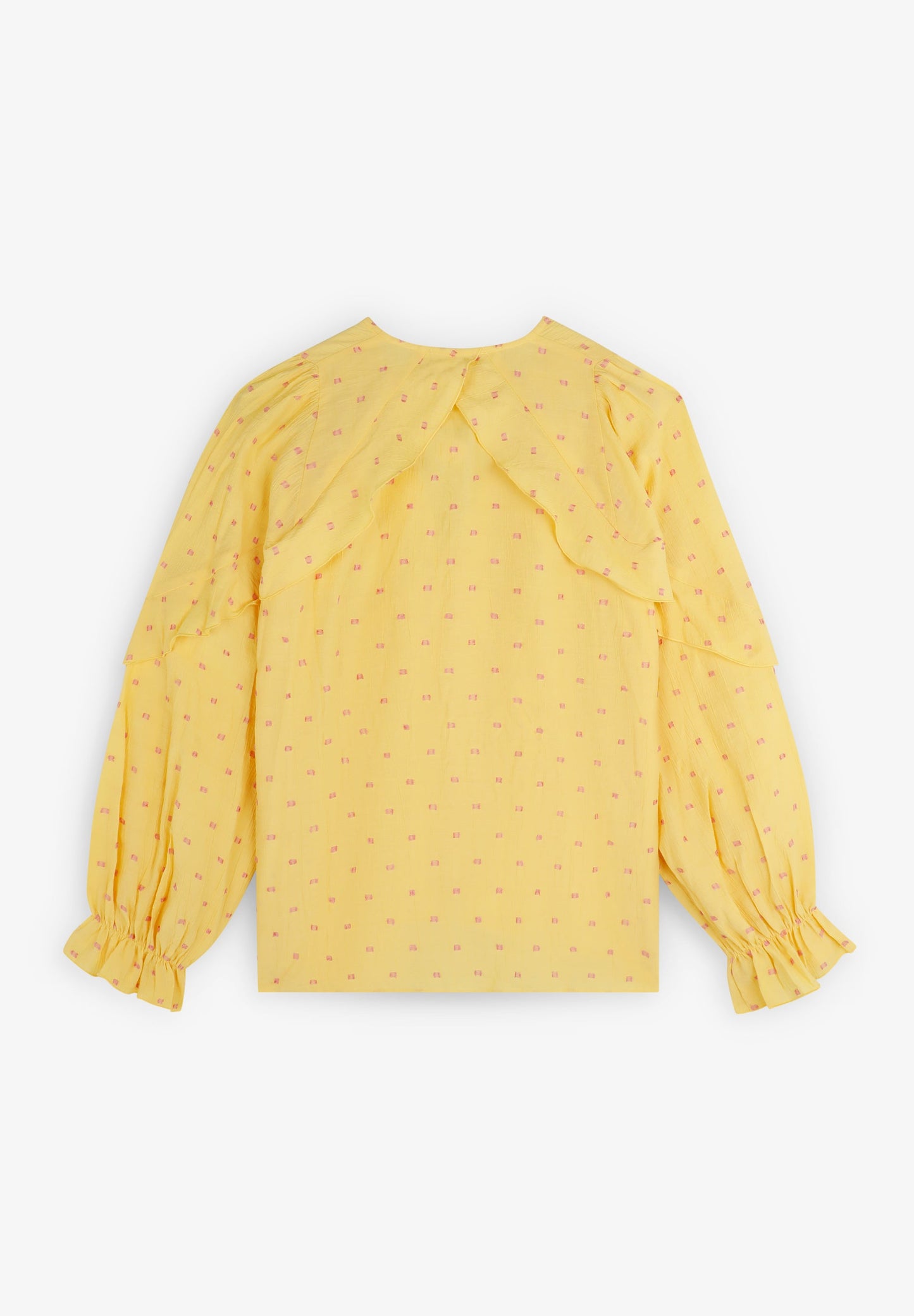 BLUSA VOLANTES DETALLES LÚREX