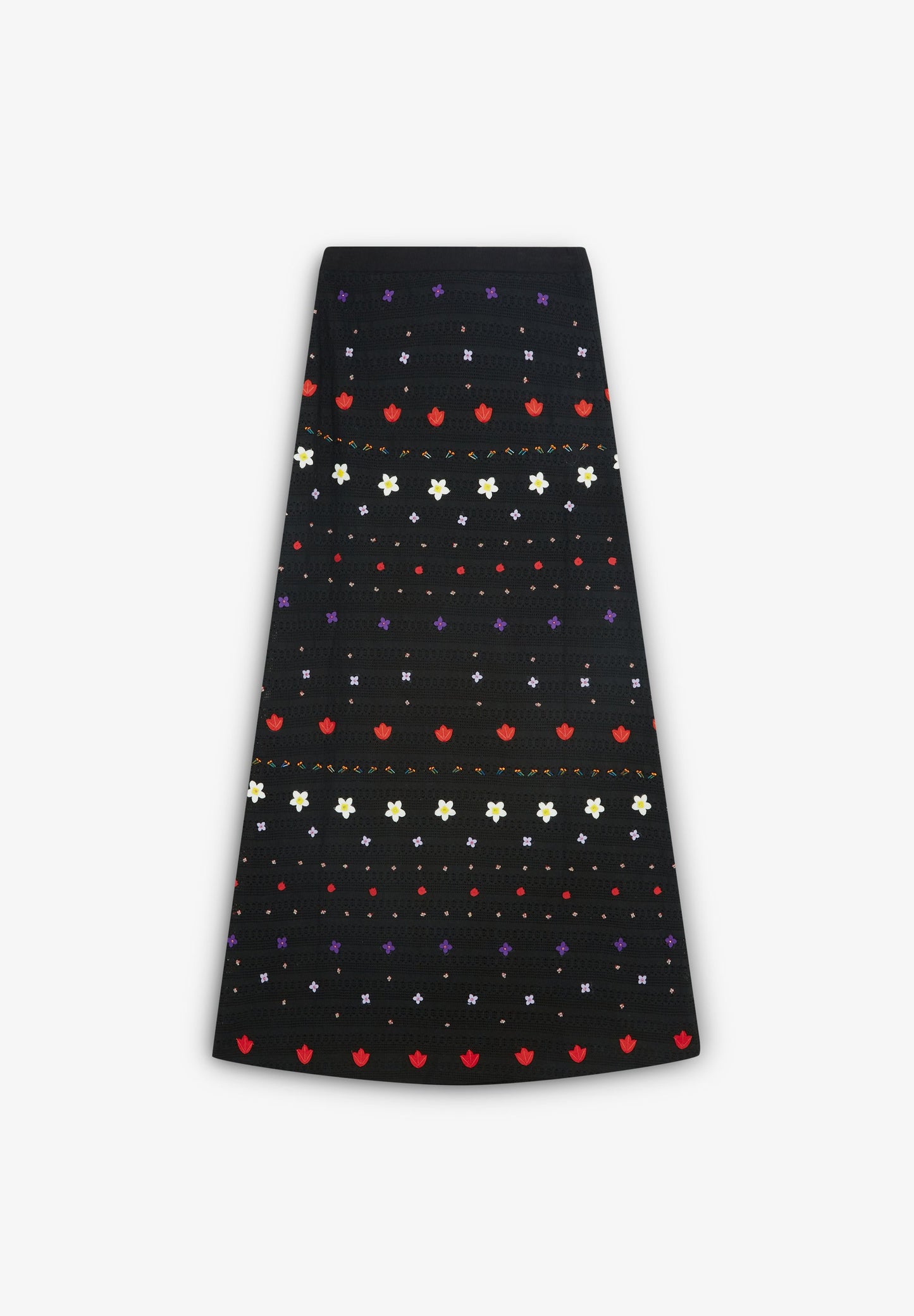 FALDA PUNTO DETALLES BORDADOS