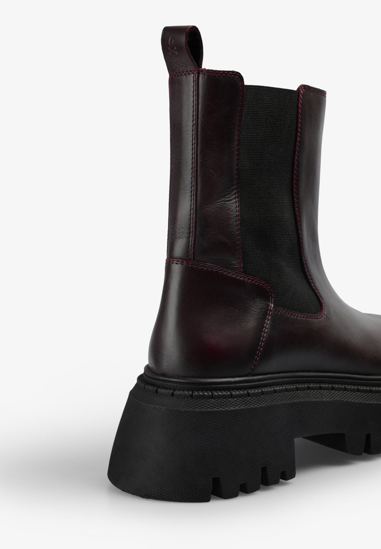 BOTAS CHELSEA PIEL BURDEOS