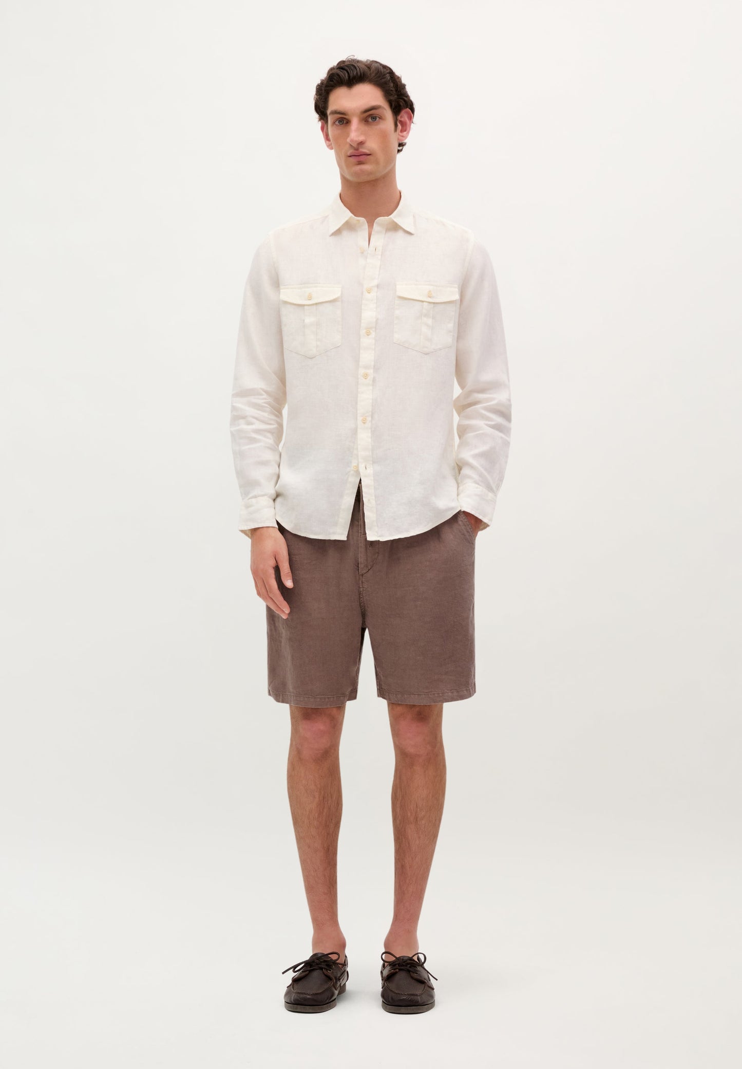 CAMISA BOLSILLOS LINO