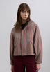 CHAQUETA BOMBER CUADROS CUELLO PANA
