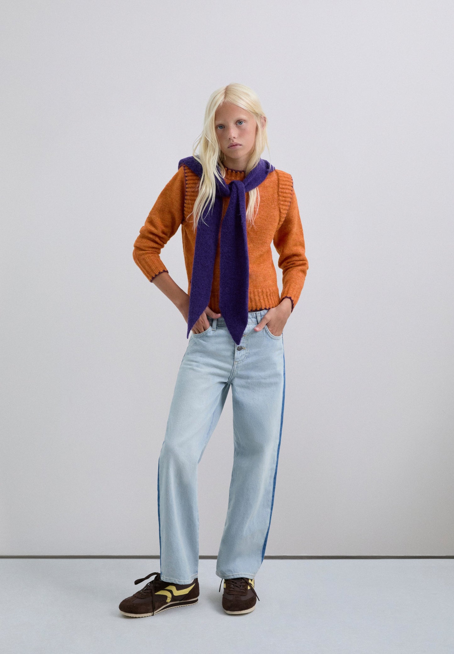 SWEATER PUNTO CONTRASTE