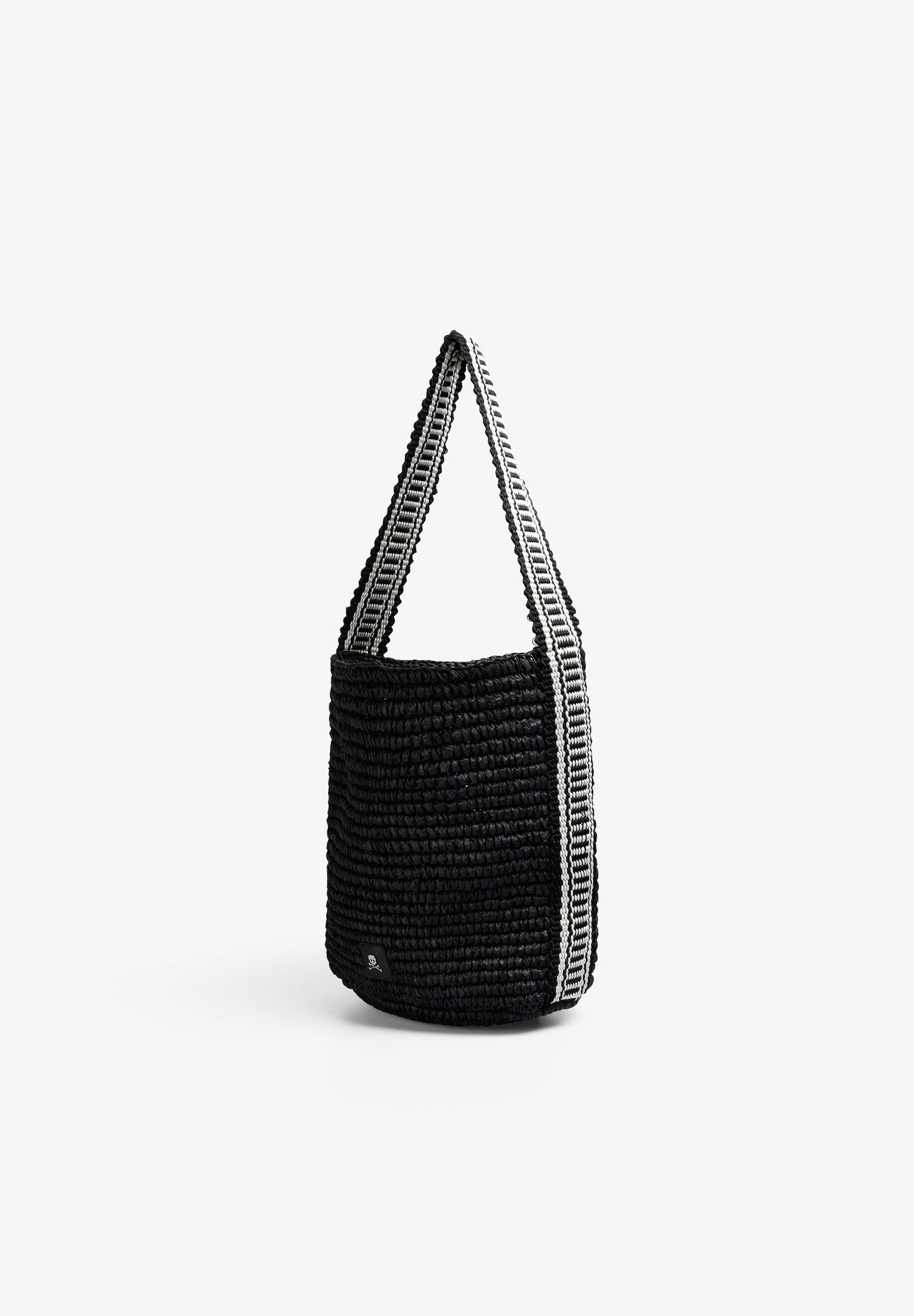 BOLSO CUBO RAFIA BICOLOR