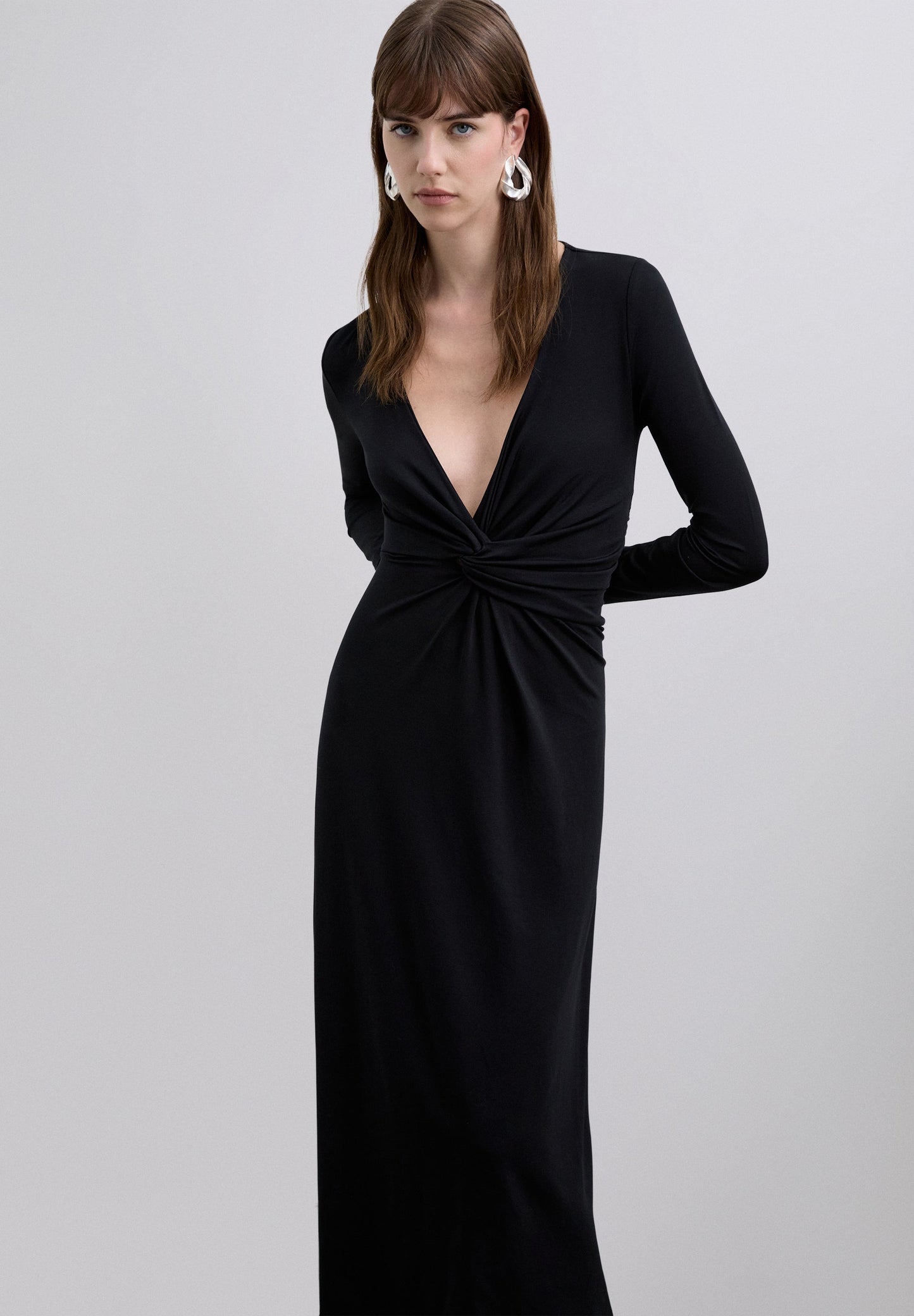 VESTIDO MIDI NUDO