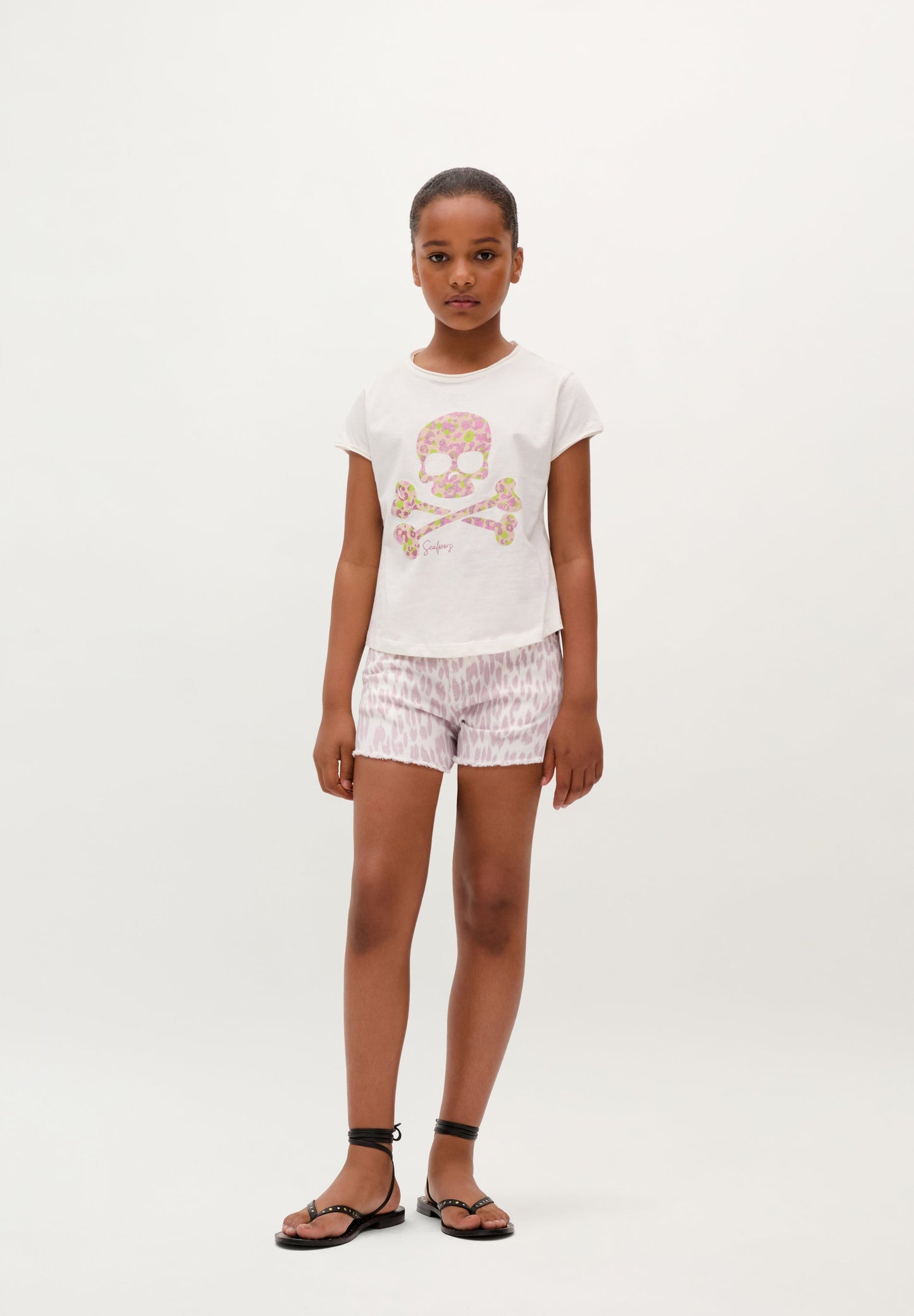 POLERA SKULL GLITTER