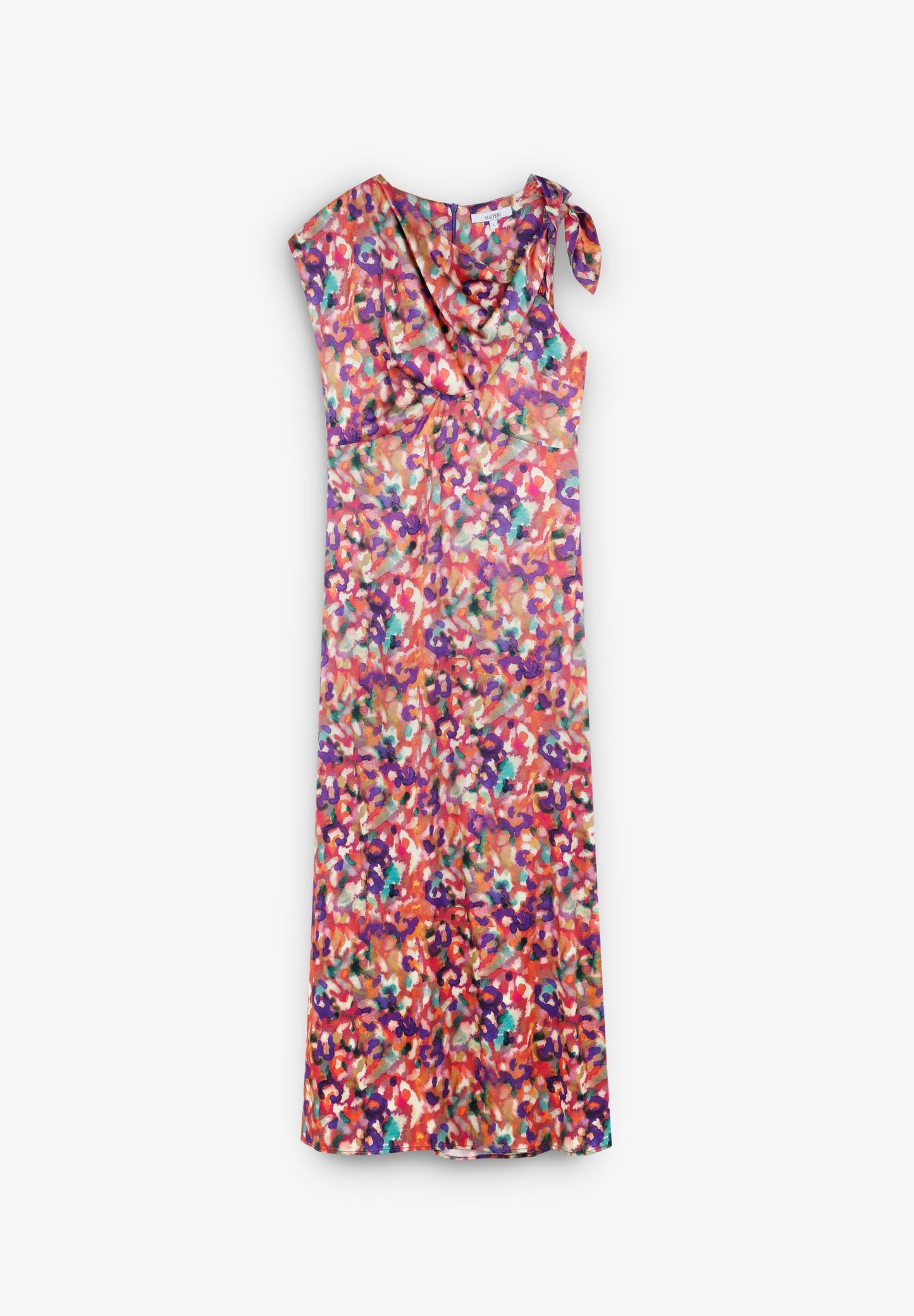 VESTIDO MIDI DETALLE ESCOTE