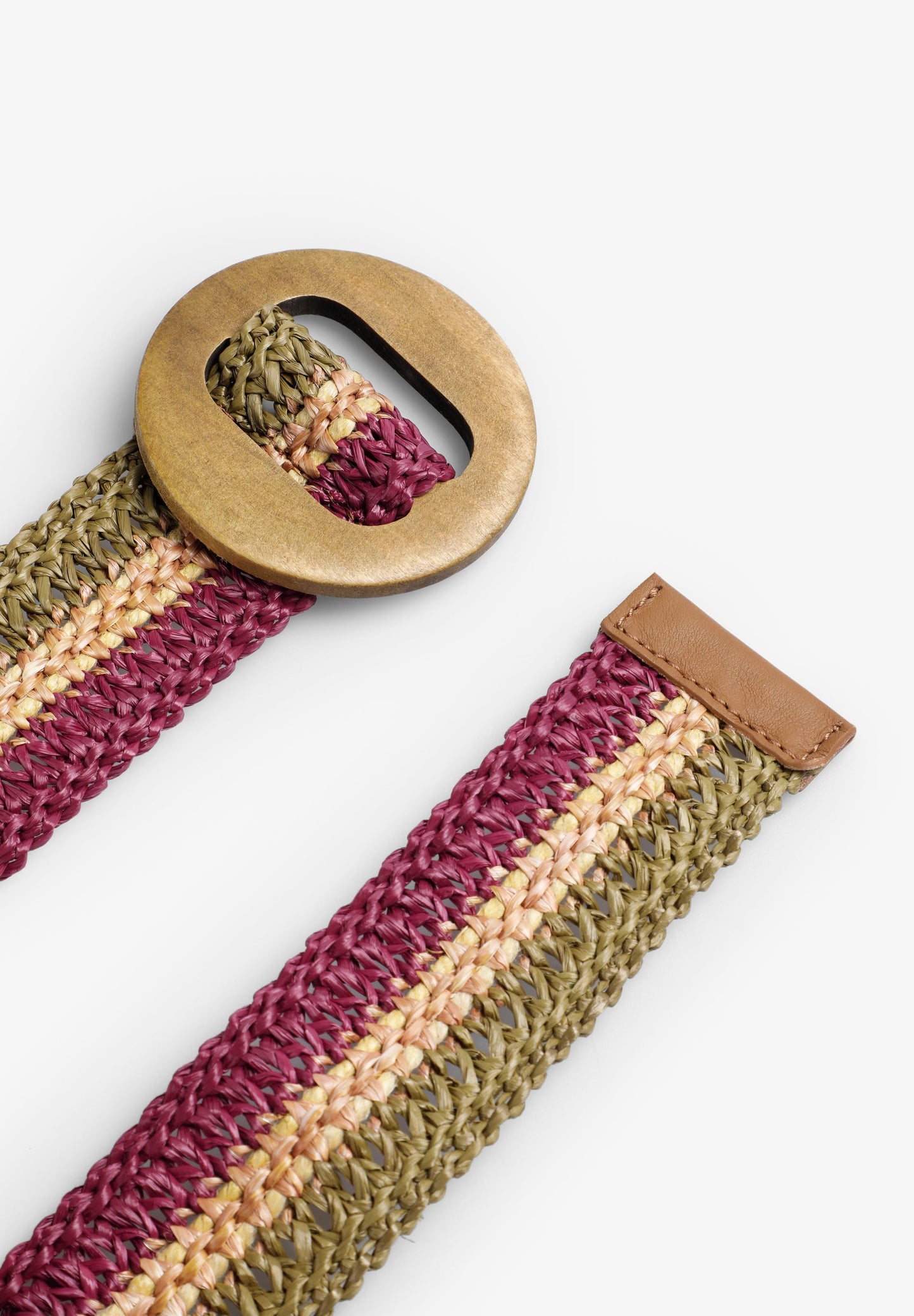 CINTURÓN RAFIA MULTICOLOR
