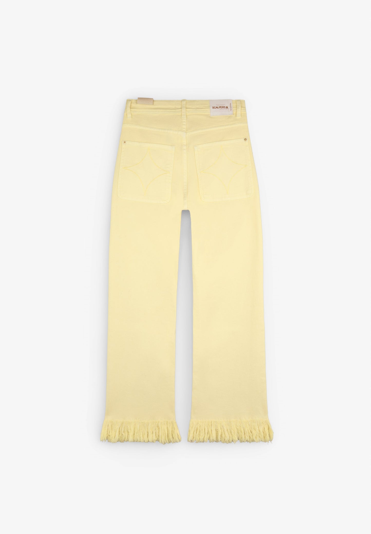 PANTALÓN VAQUERO FLECOS BORDADO