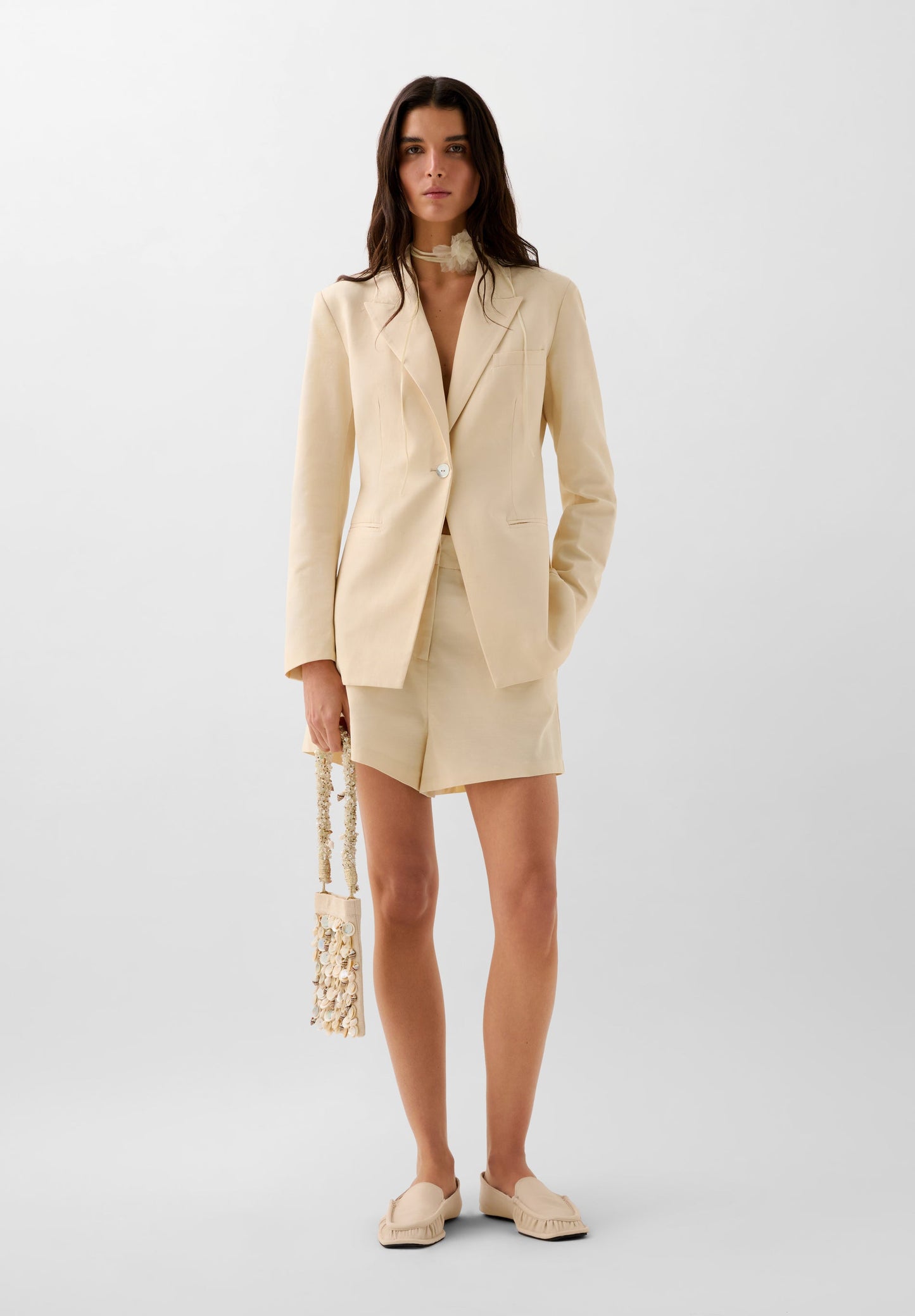 BLAZER BOTONES EFECTO NACAR