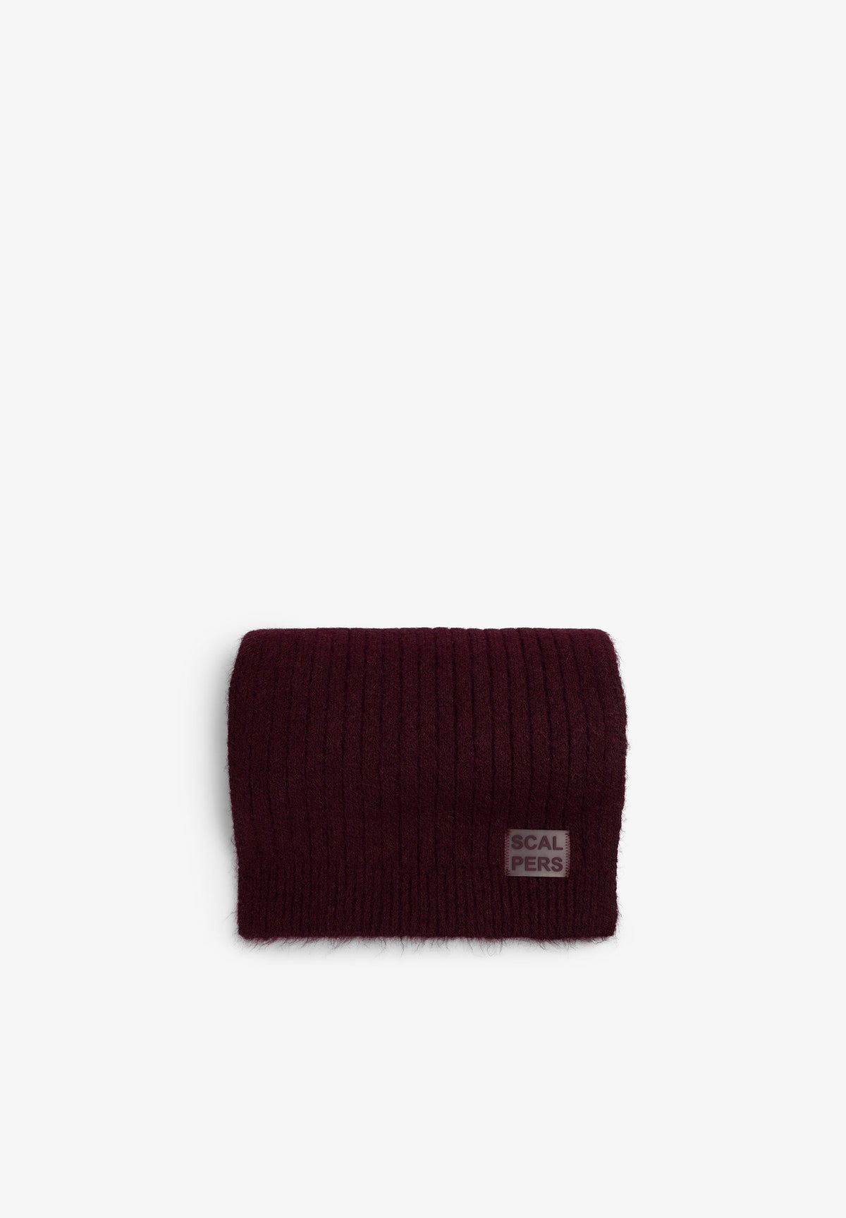 BUFANDA BURGUNDY RIB