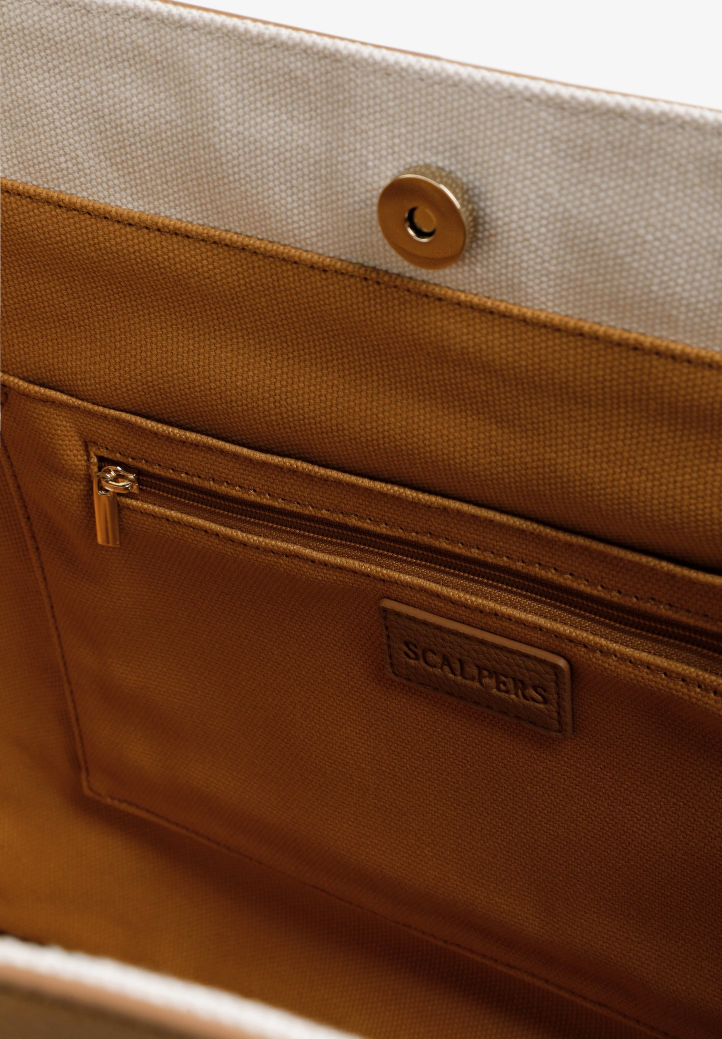 BOLSO SHOPPER CANVAS TACHUELAS