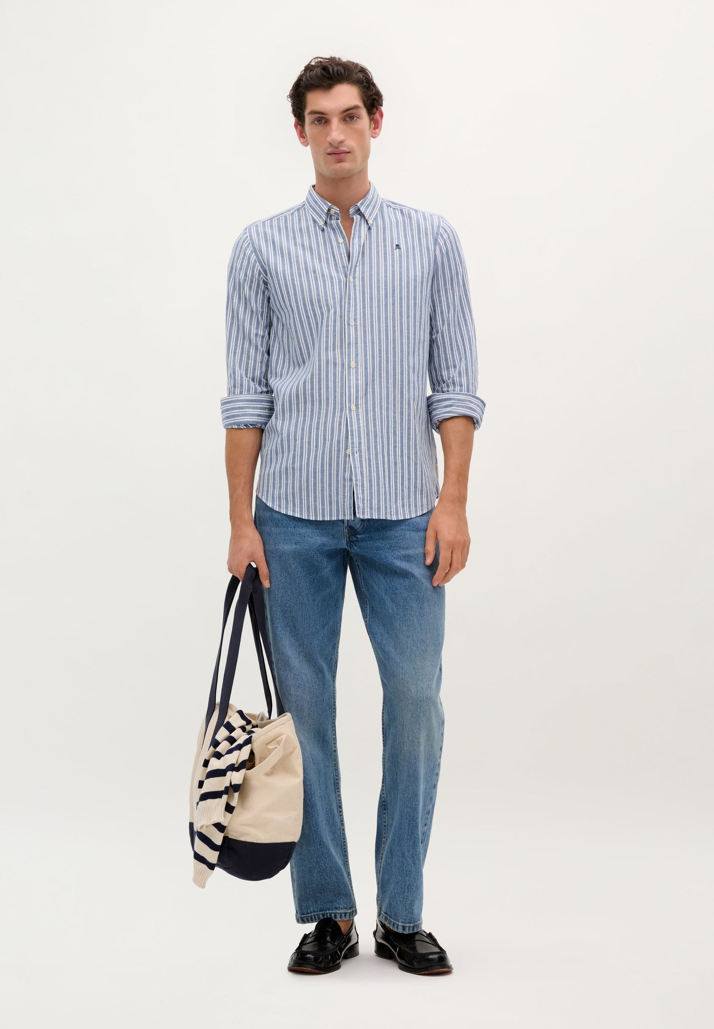 CAMISA RAYAS CALAVERA CONTRASTE