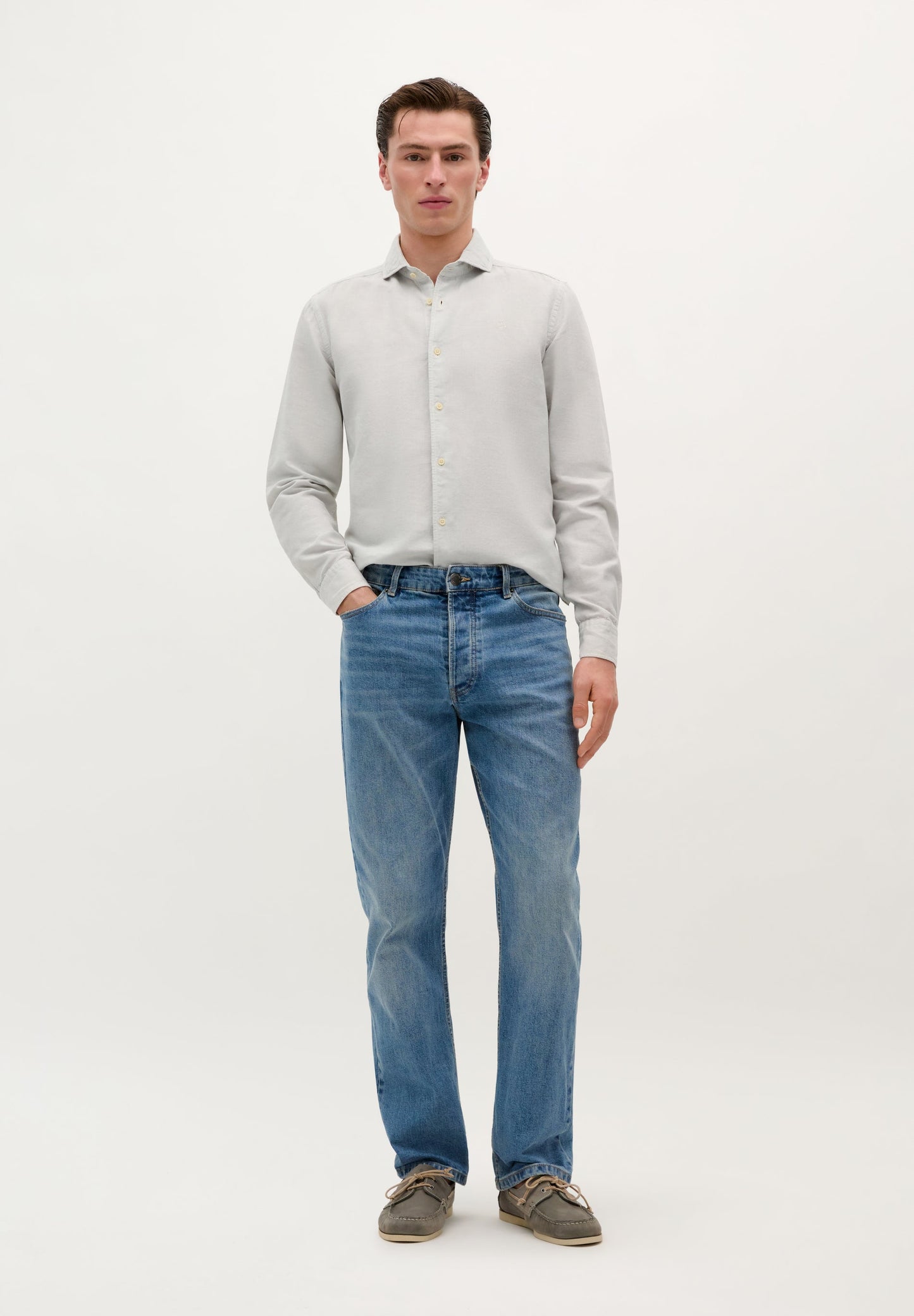 CAMISA LINO CALAVERA