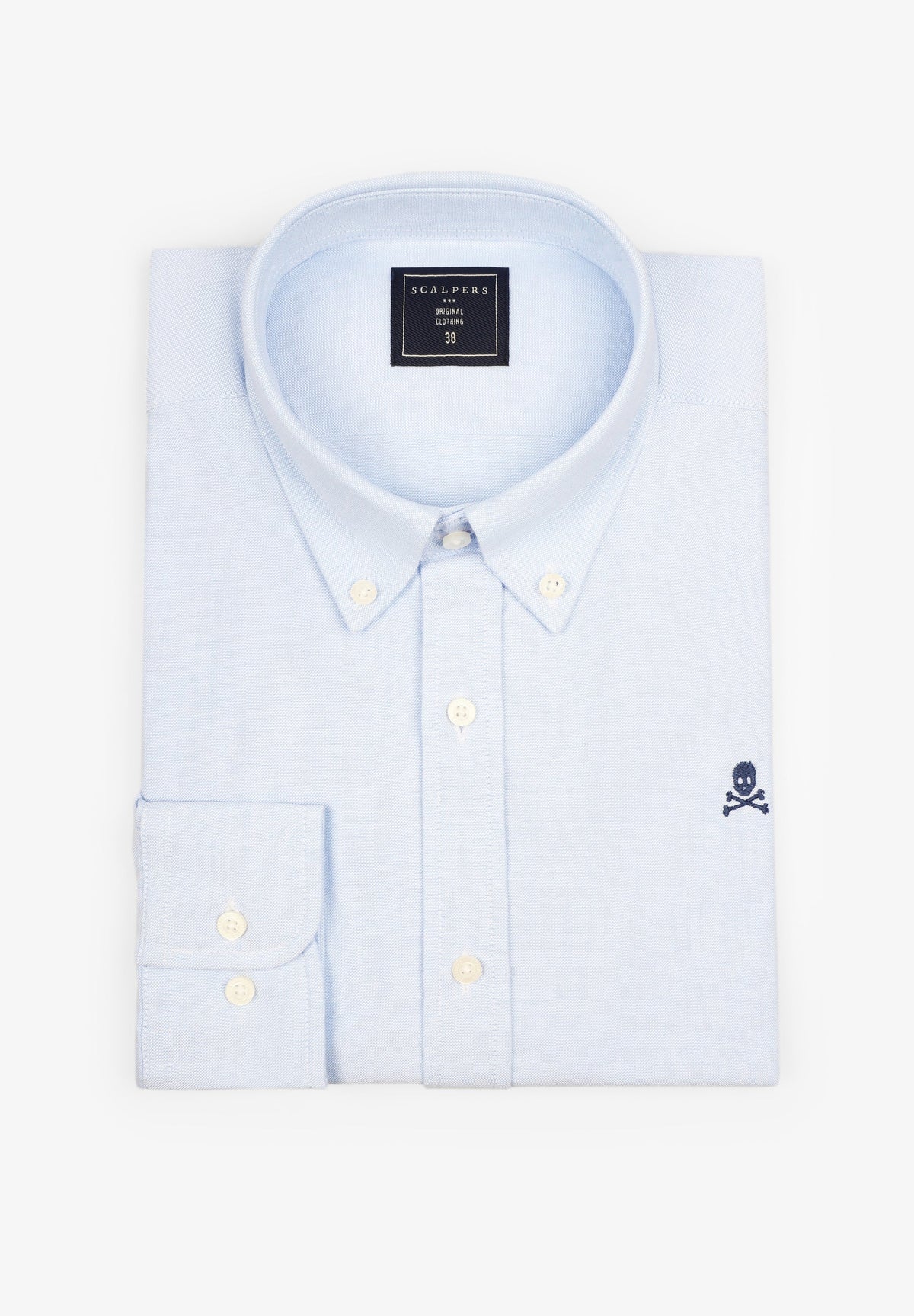 CAMISA OXFORD CALAVERA CONTRASTE