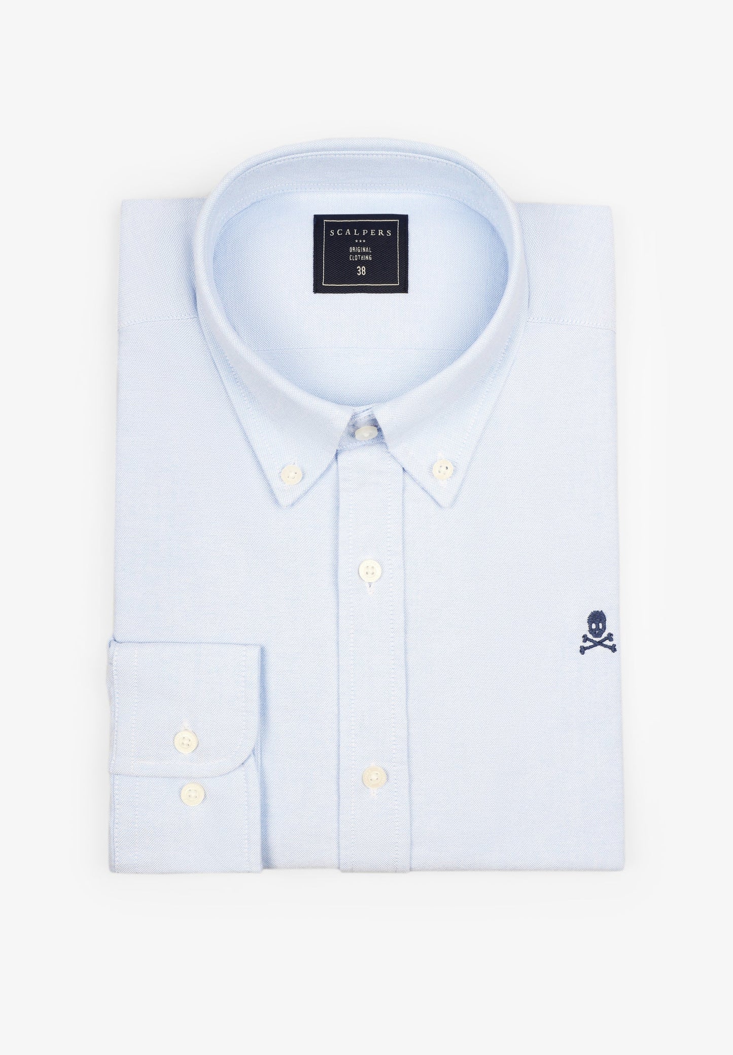CAMISA OXFORD CALAVERA CONTRASTE