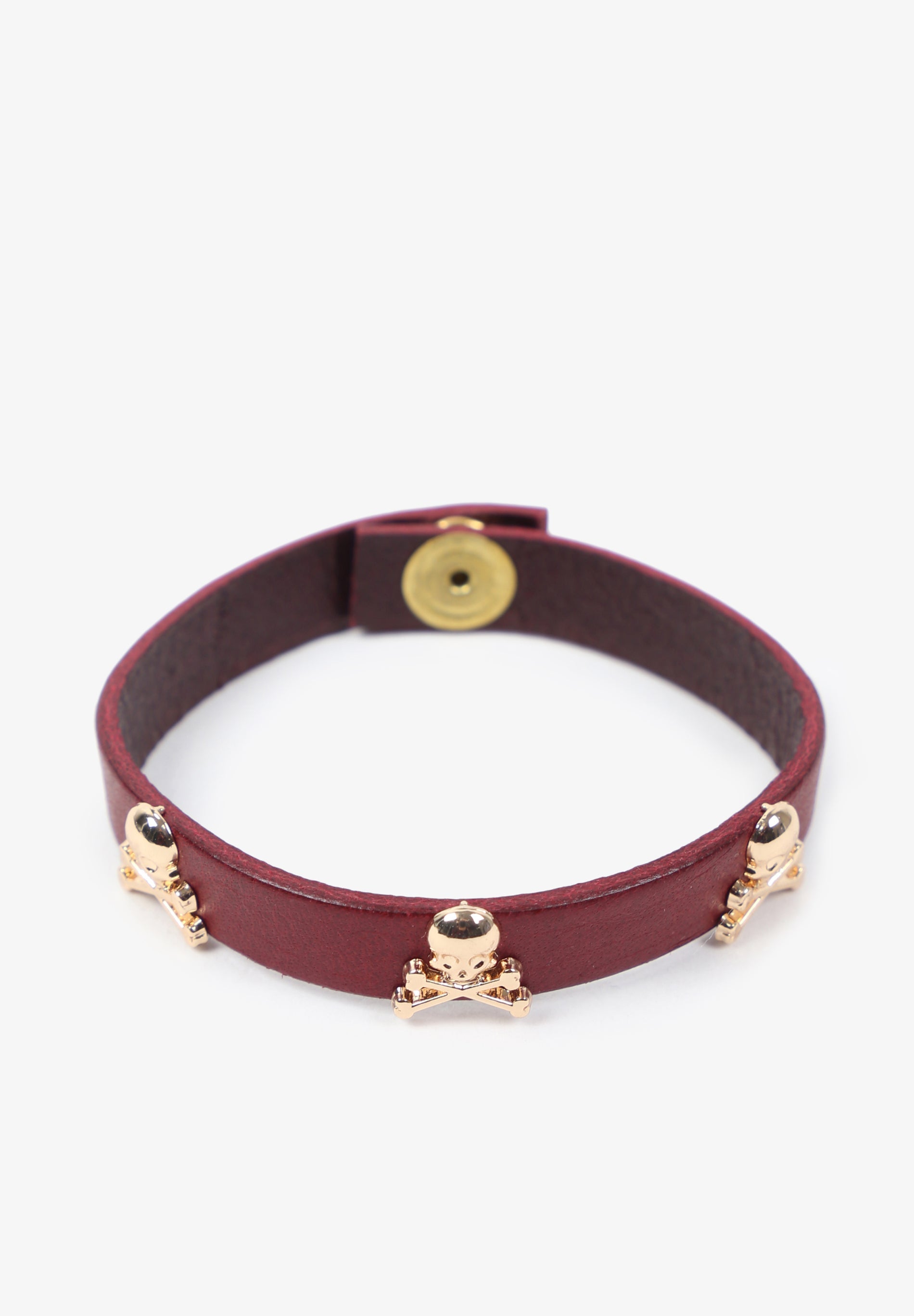 PULSERA PIEL CALAVERAS