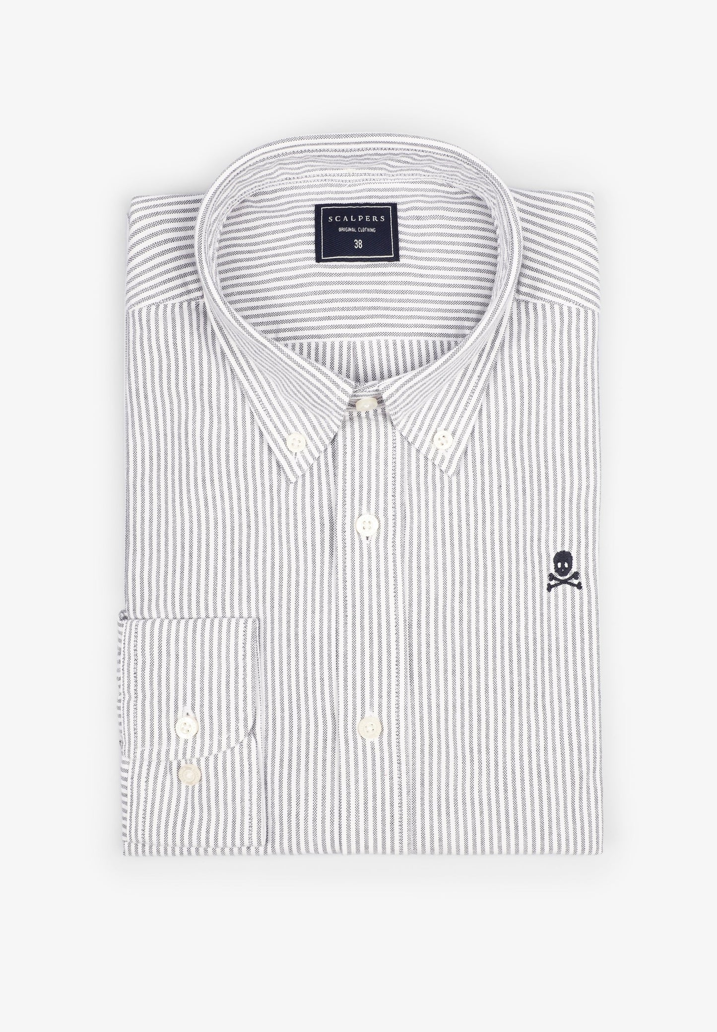 CAMISA OXFORD CALAVERA CONTRASTE