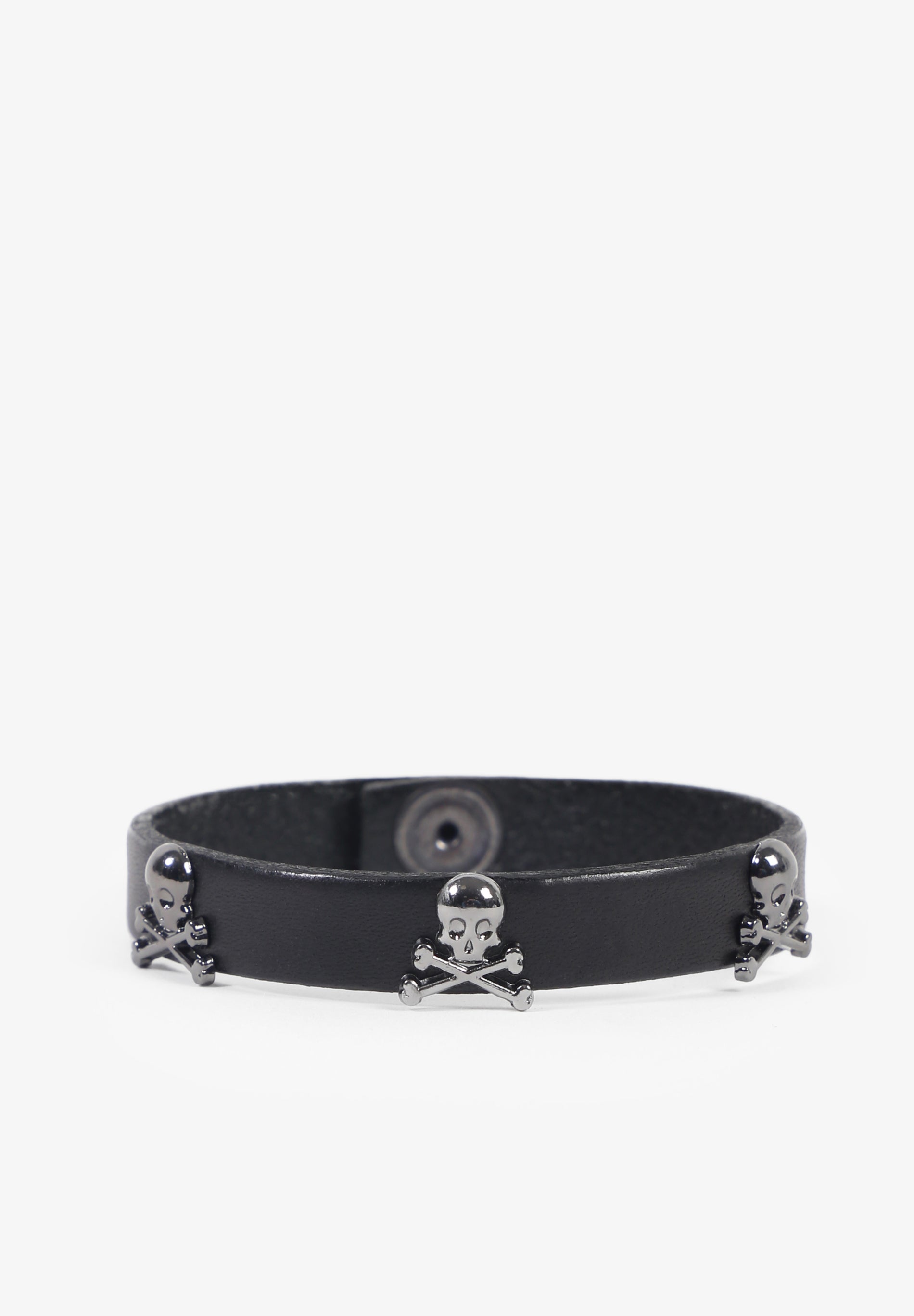 PULSERA PIEL CALAVERAS