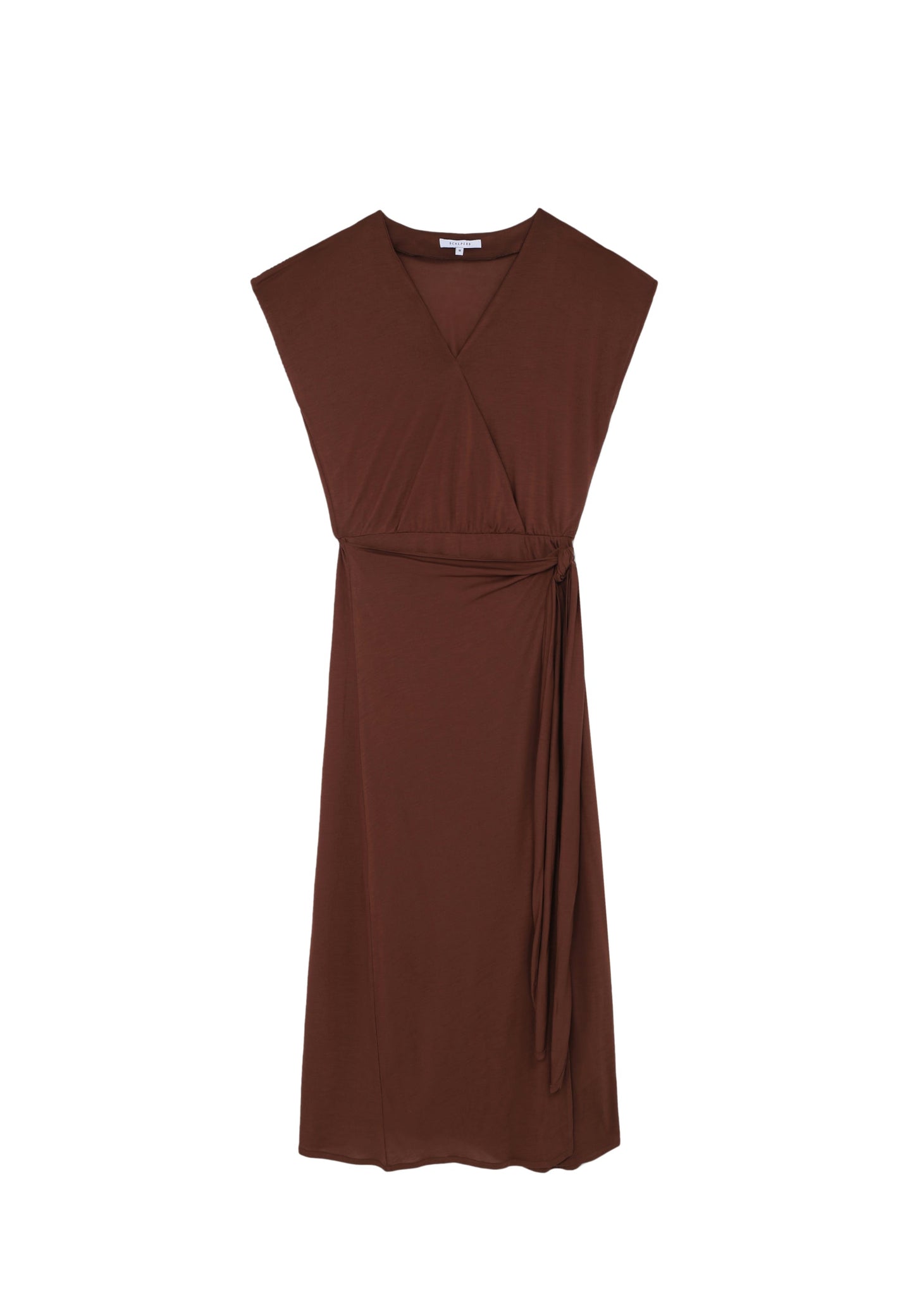 VESTIDO MIDI NUDO LATERAL