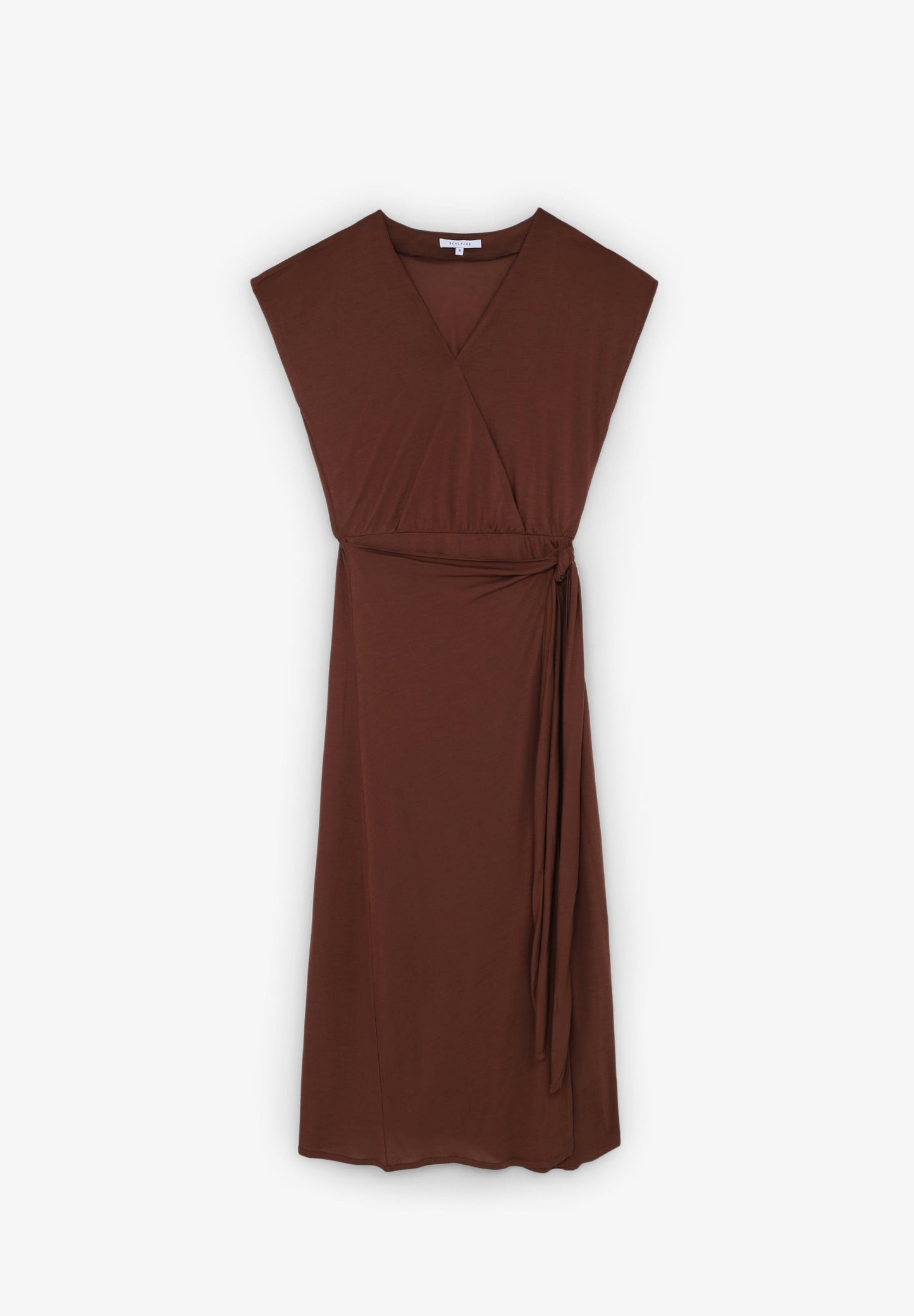 VESTIDO MIDI NUDO LATERAL