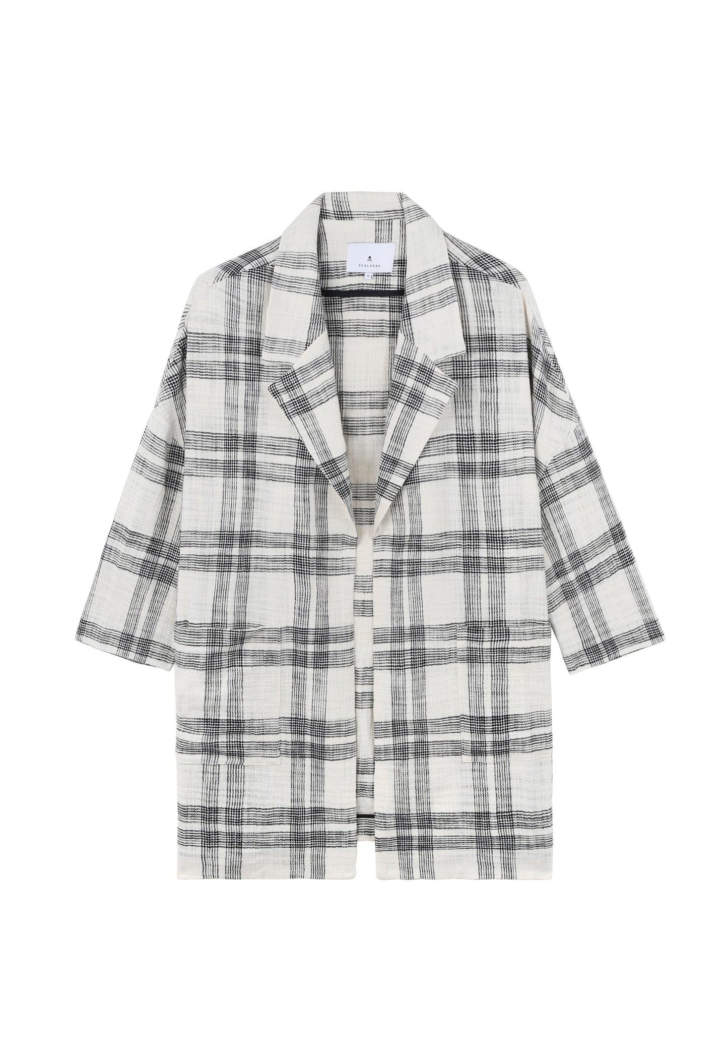 ABRIGO PAÑO CUADROS