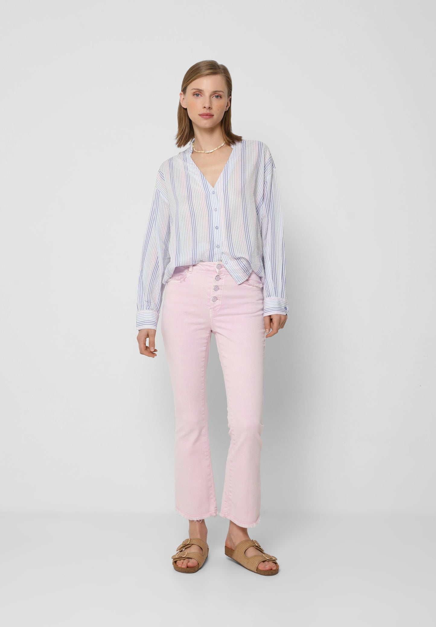 JEANS ANKLE FLARE LAVADOS