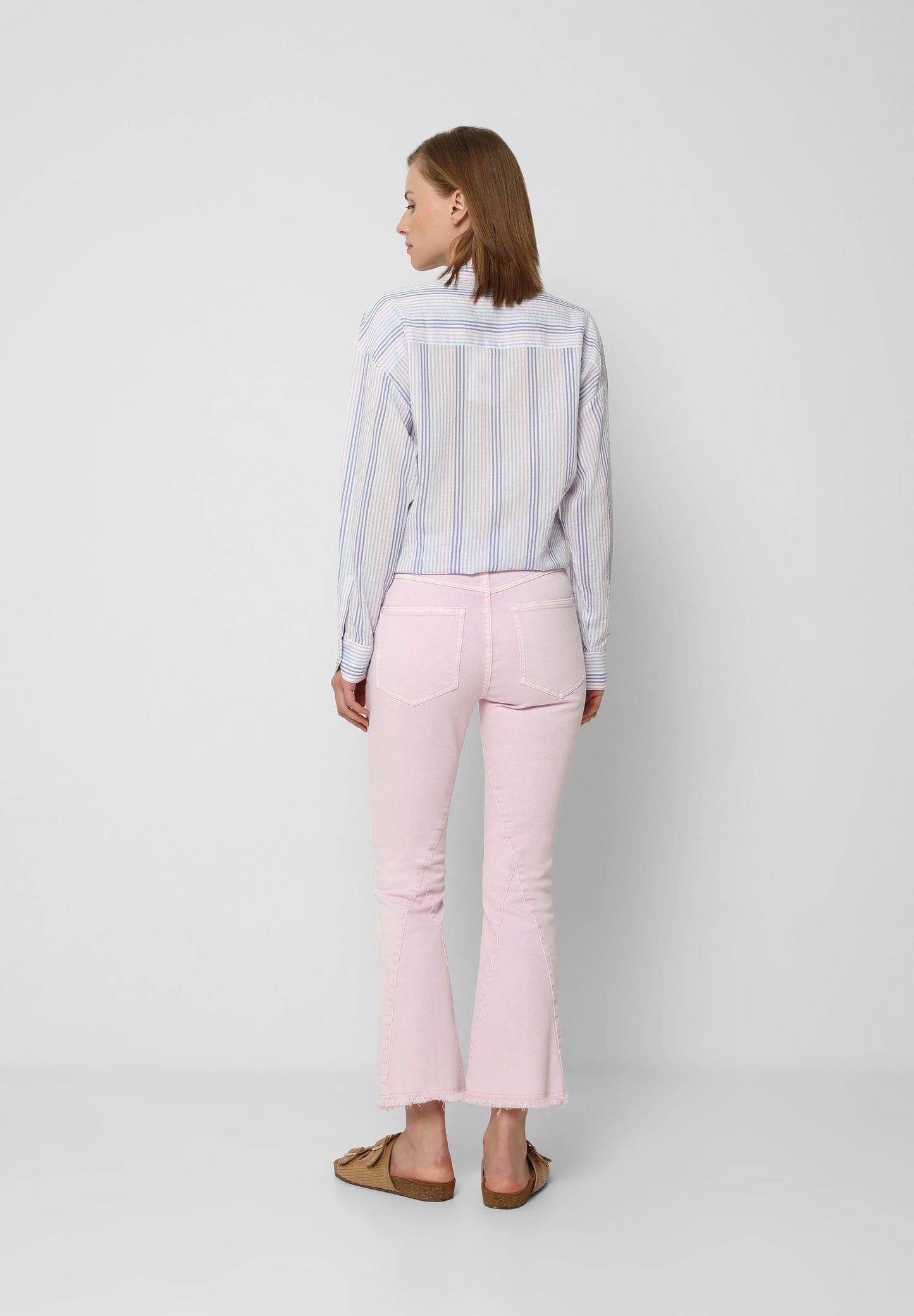 JEANS ANKLE FLARE LAVADOS