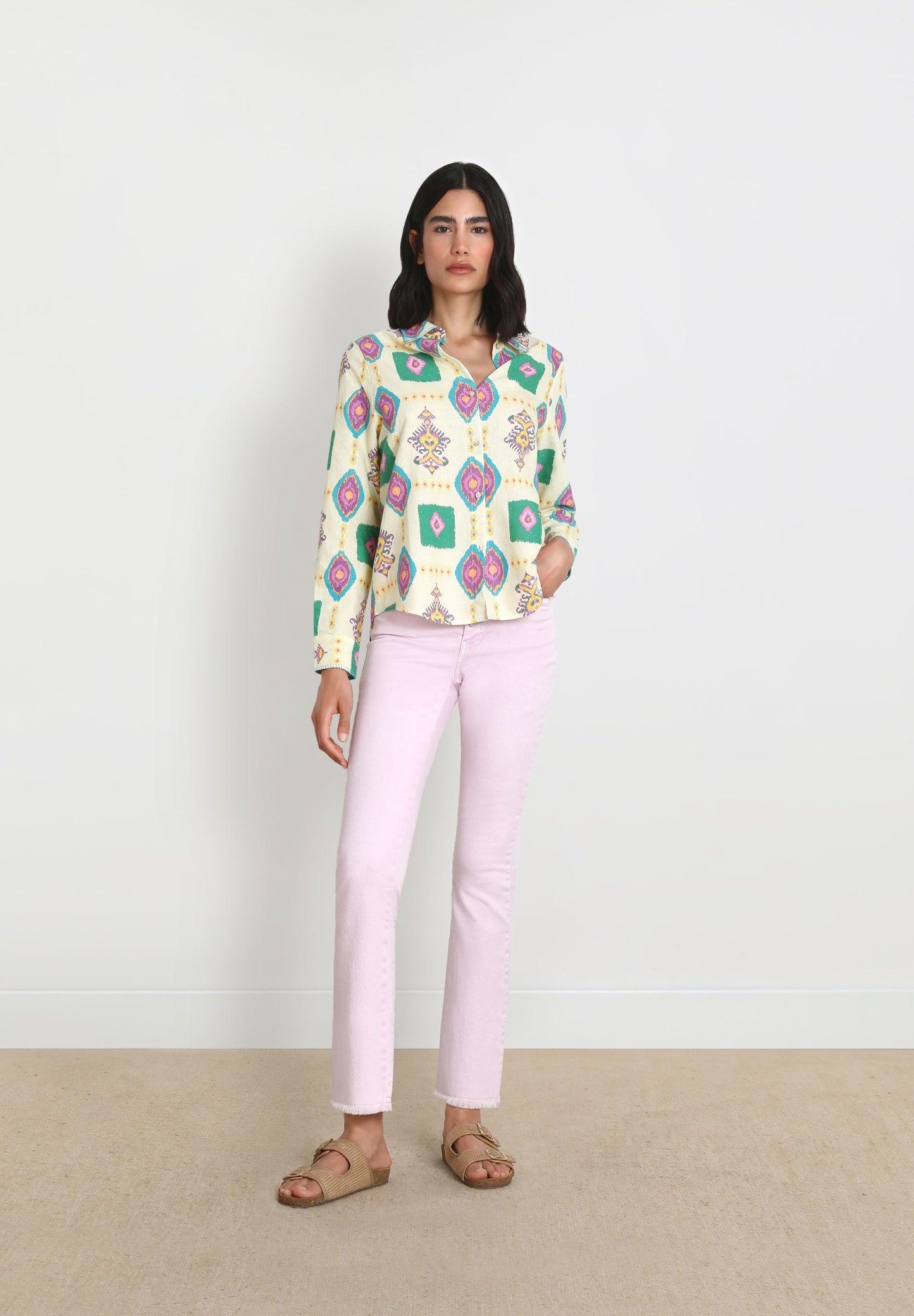 JEANS ANKLE FLARE LAVADOS