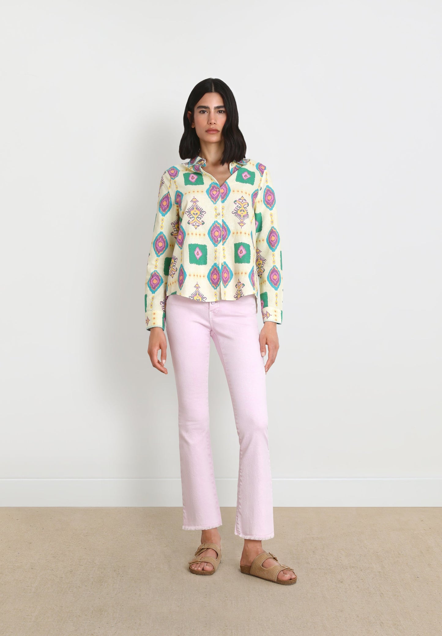 JEANS ANKLE FLARE LAVADOS