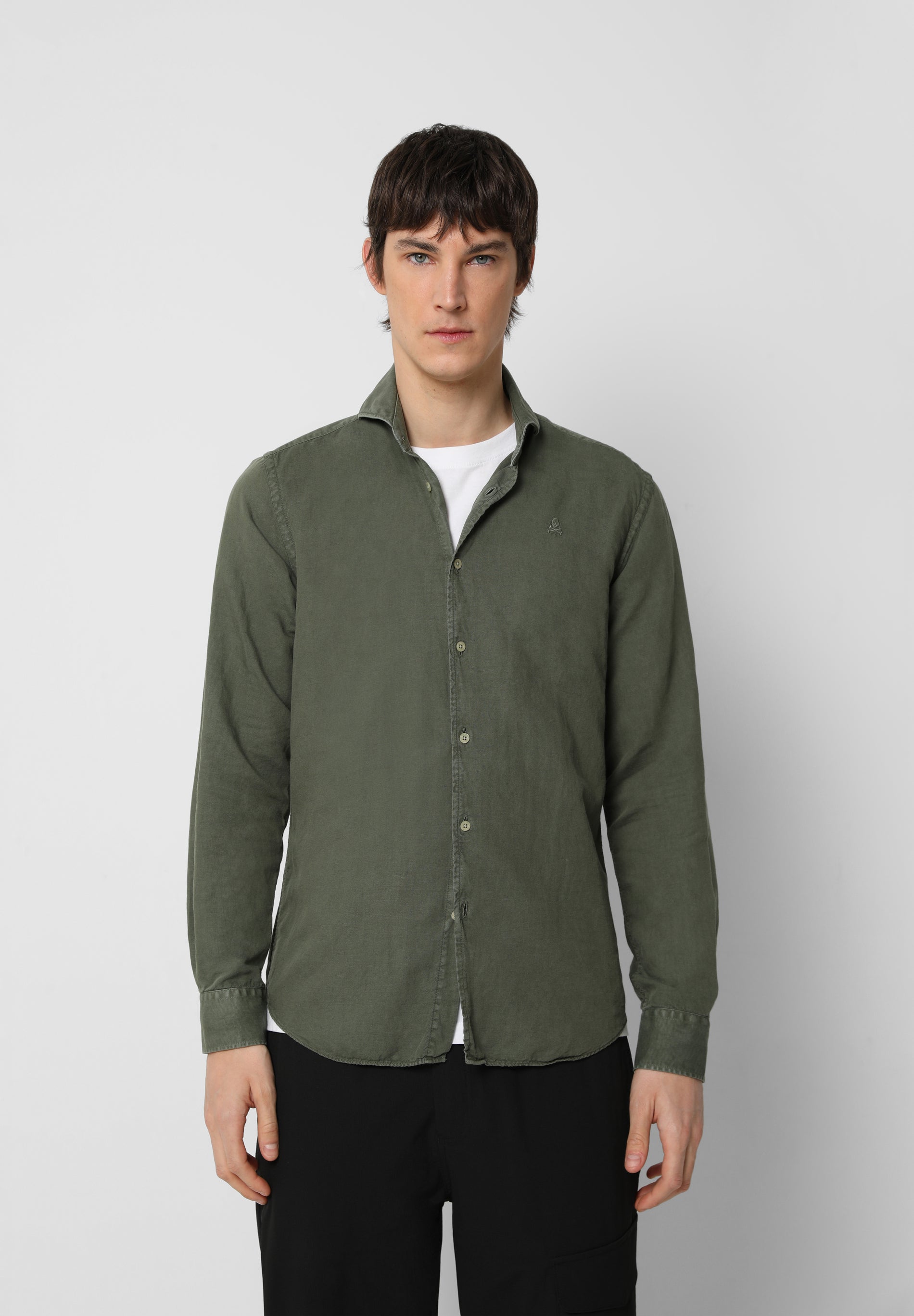 CAMISA LINO CALAVERA