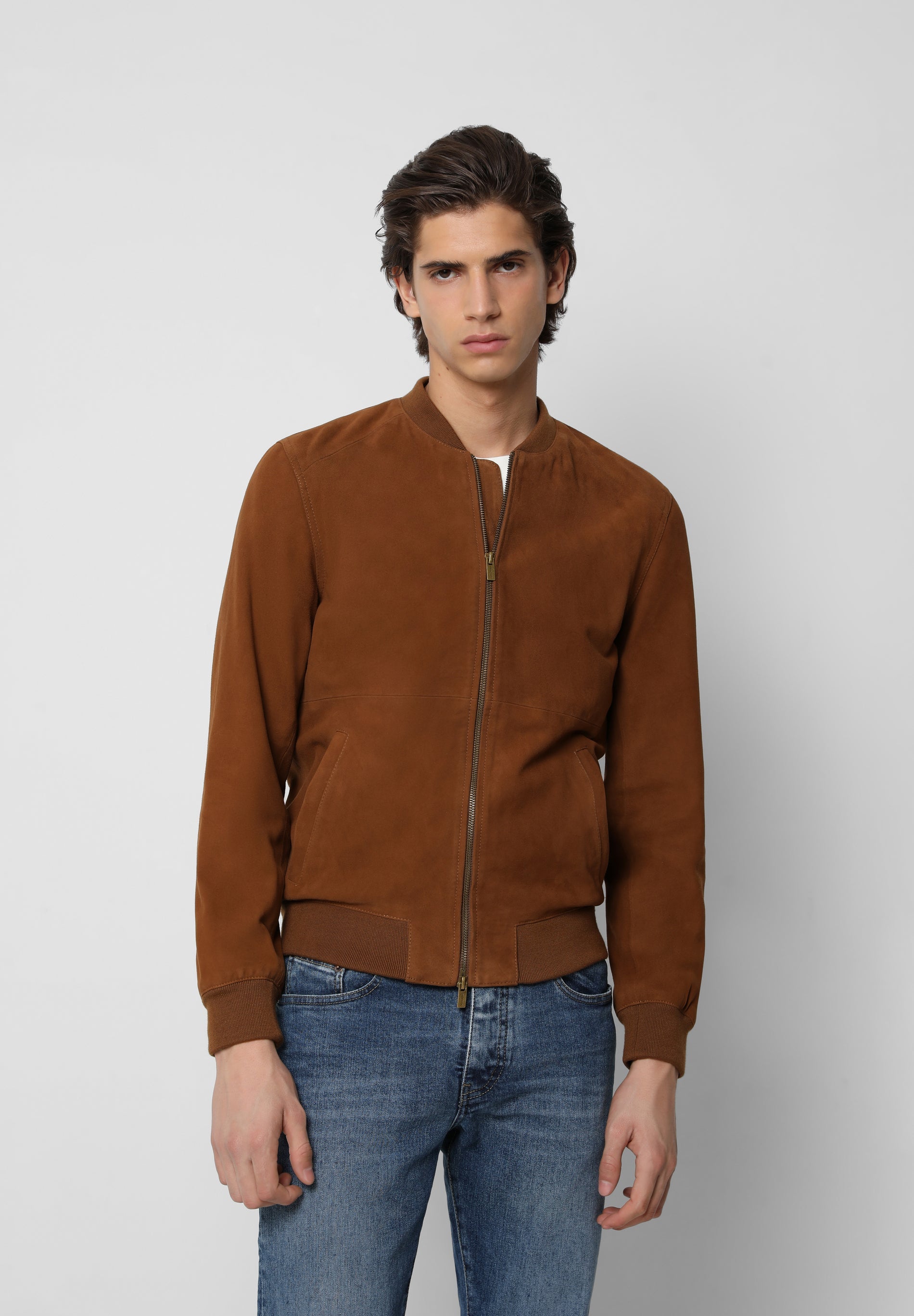 CHAQUETA BOMBER PIEL