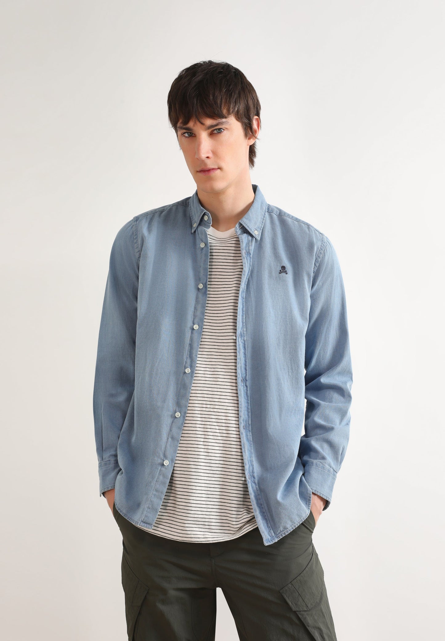 CAMISA DENIM BOTONES