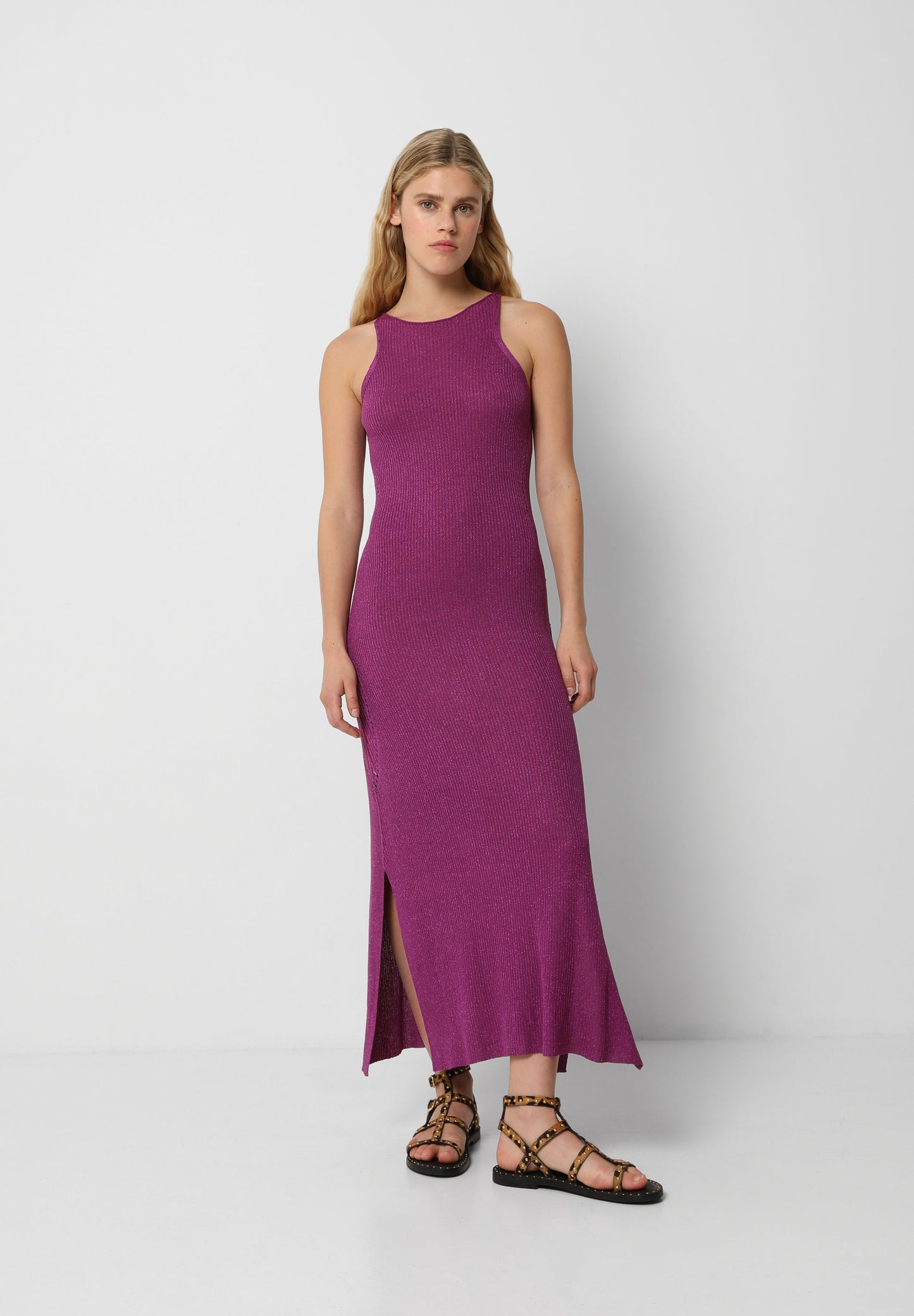 VESTIDO LUREX DETALLE ESPALDA