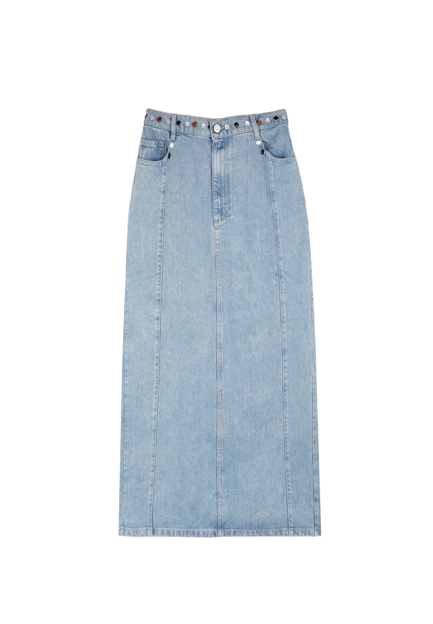 FALDA DENIM MIDI