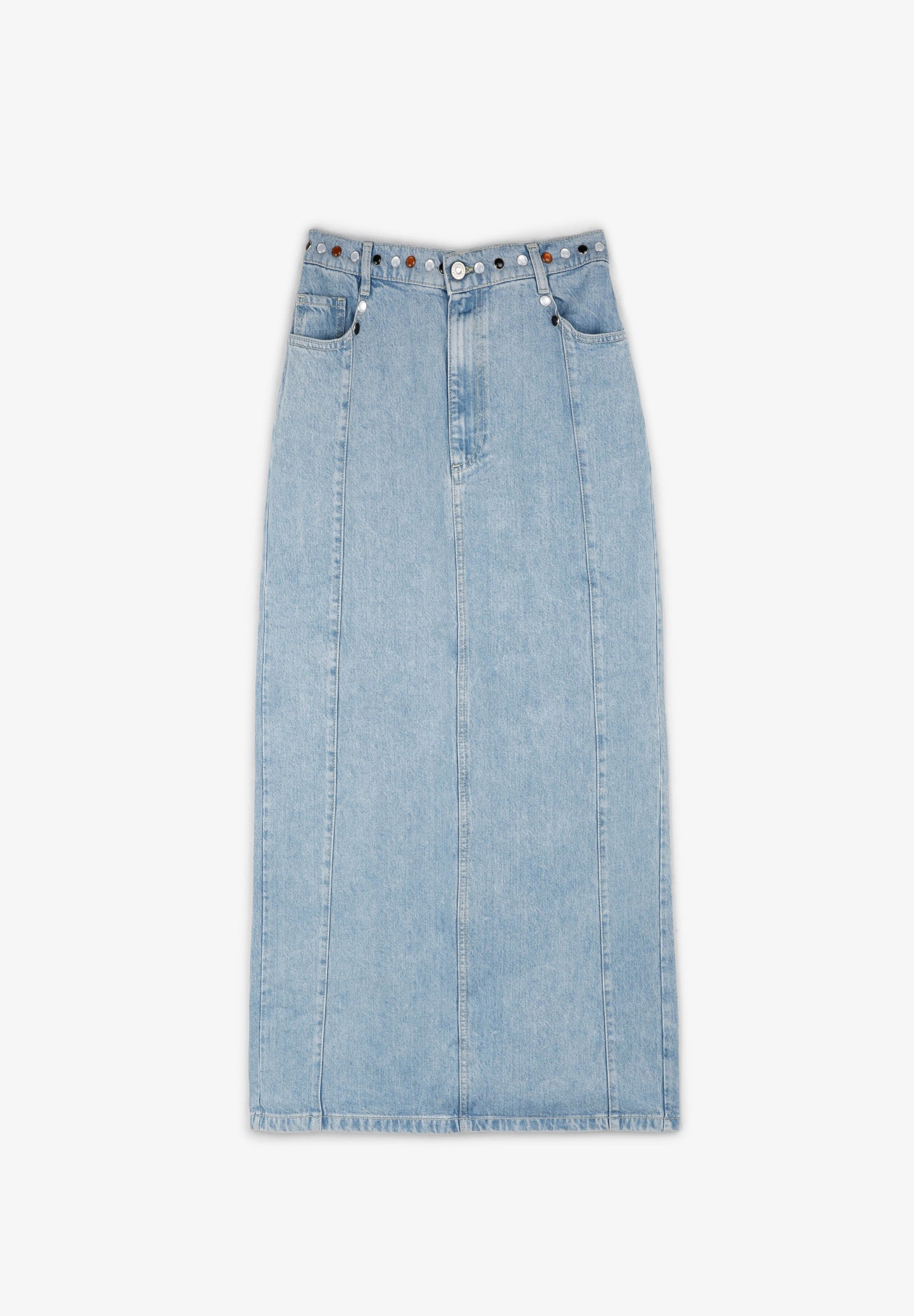 FALDA DENIM MIDI