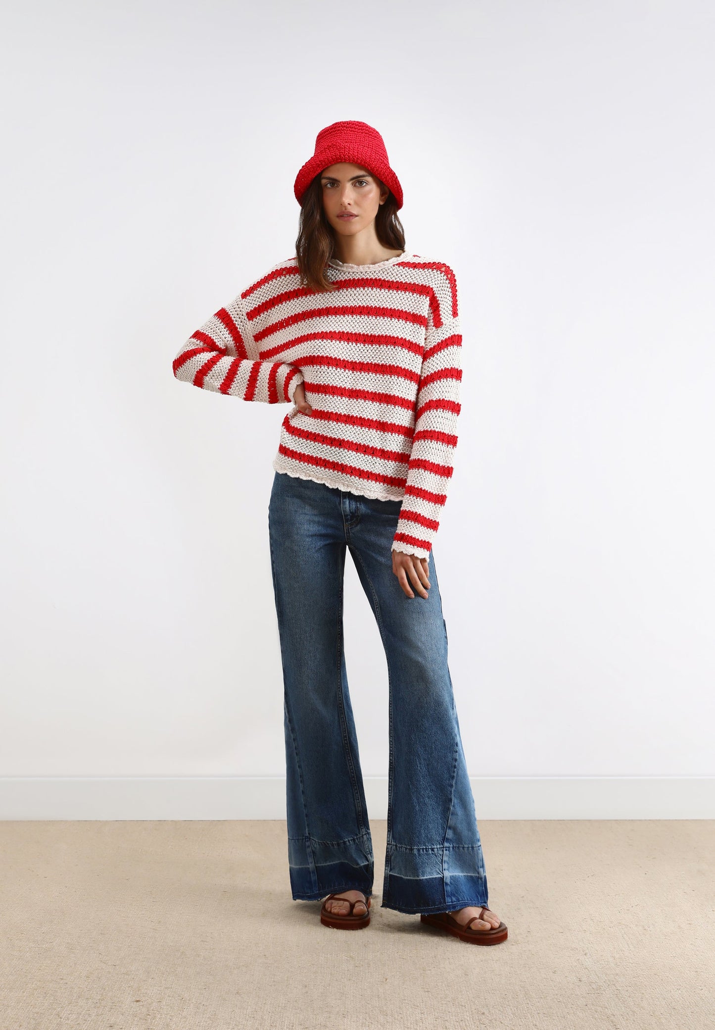 SWEATER CROCHET RAYAS