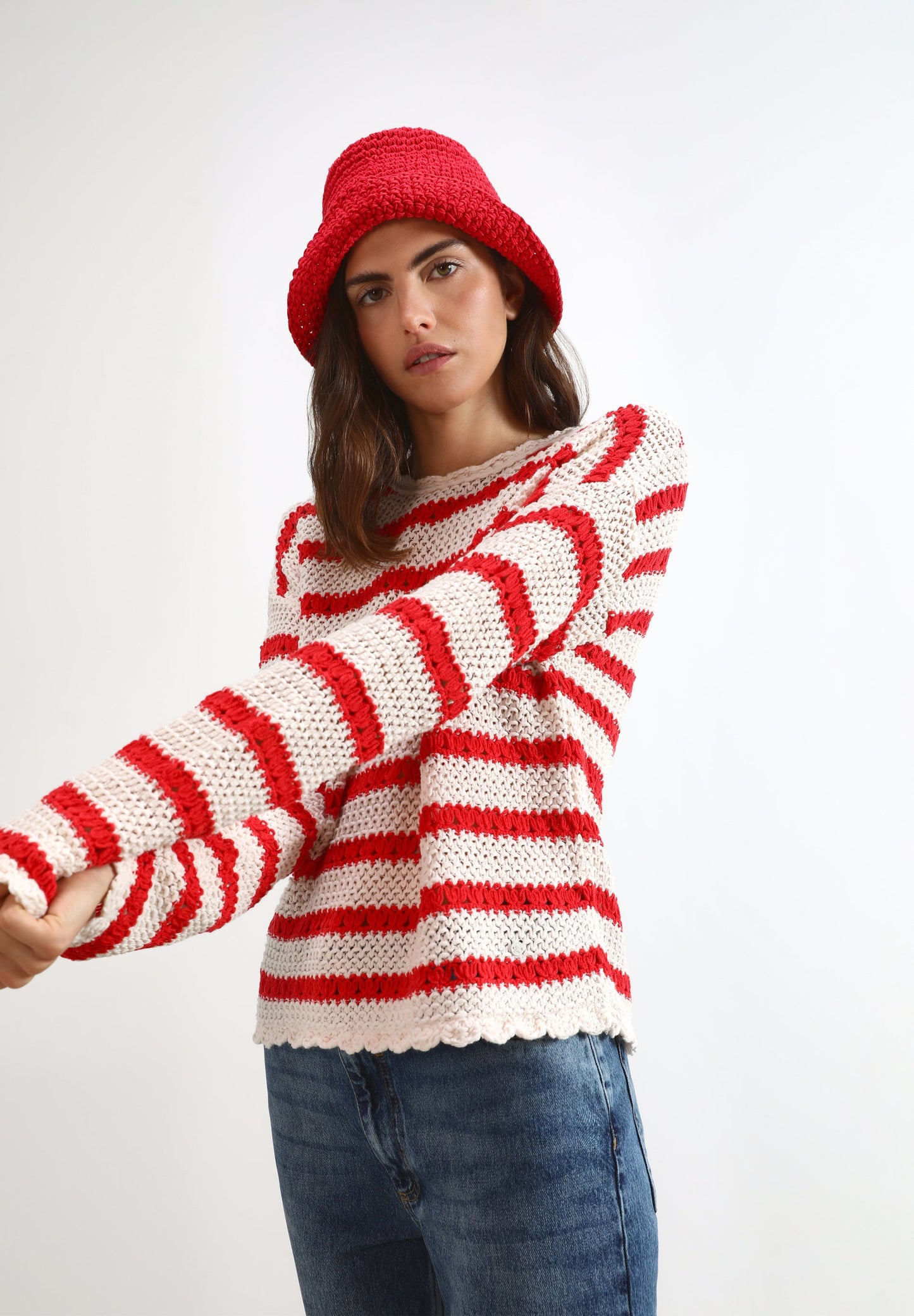 SWEATER CROCHET RAYAS