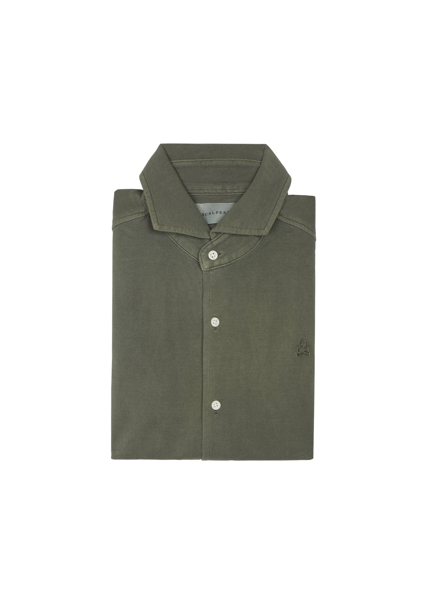 CAMISA PIQUÉ CALAVERA TONO