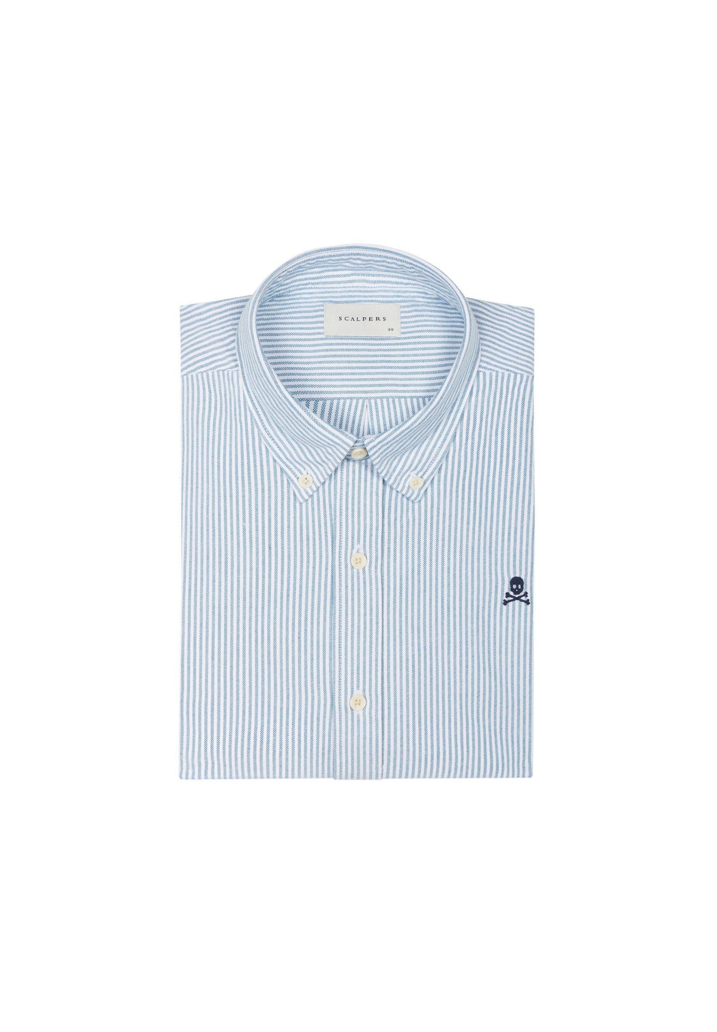 CAMISA OXFORD CALAVERA CONTRASTE