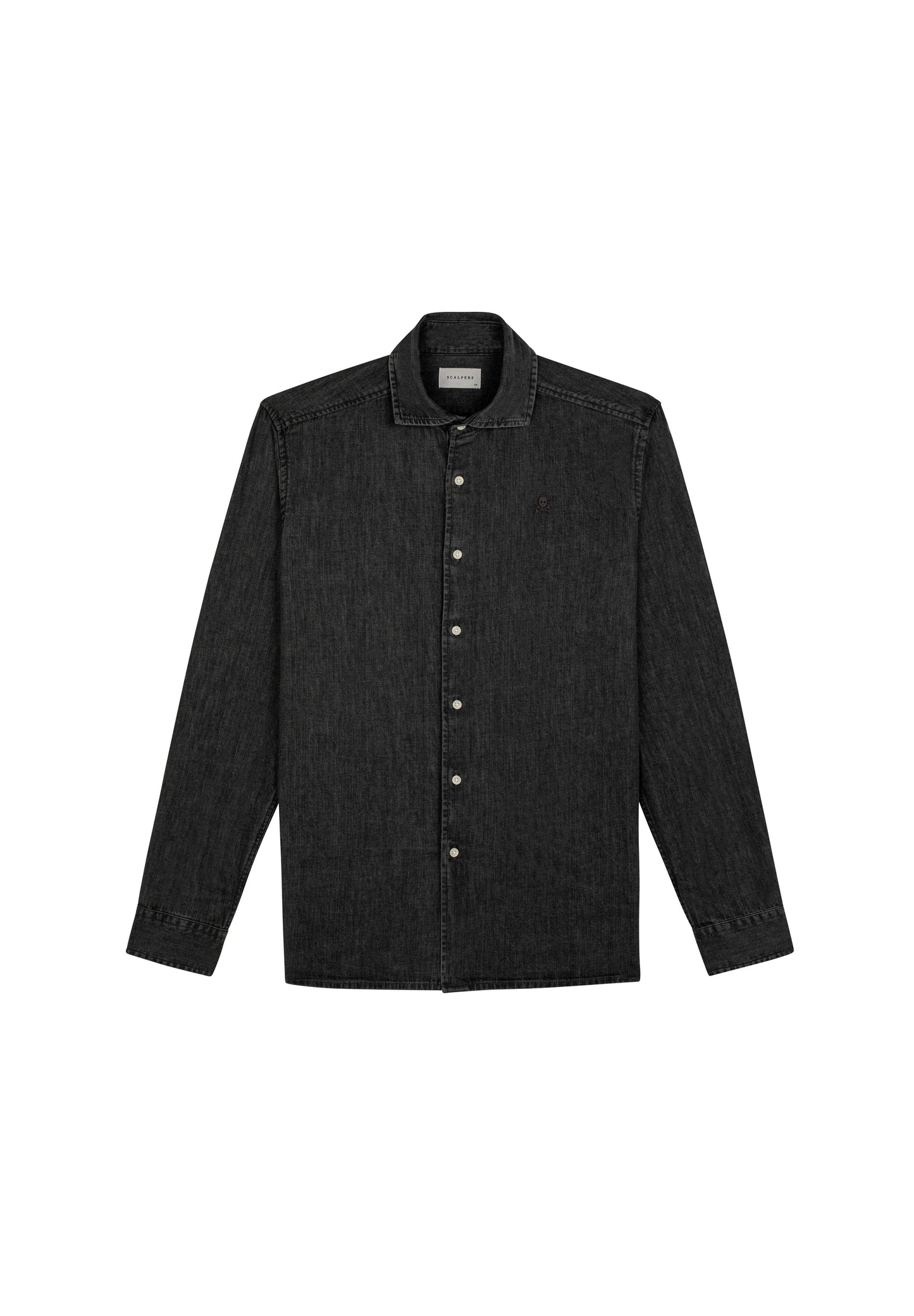 CAMISA DENIM LAVADA CALAVERA TONO