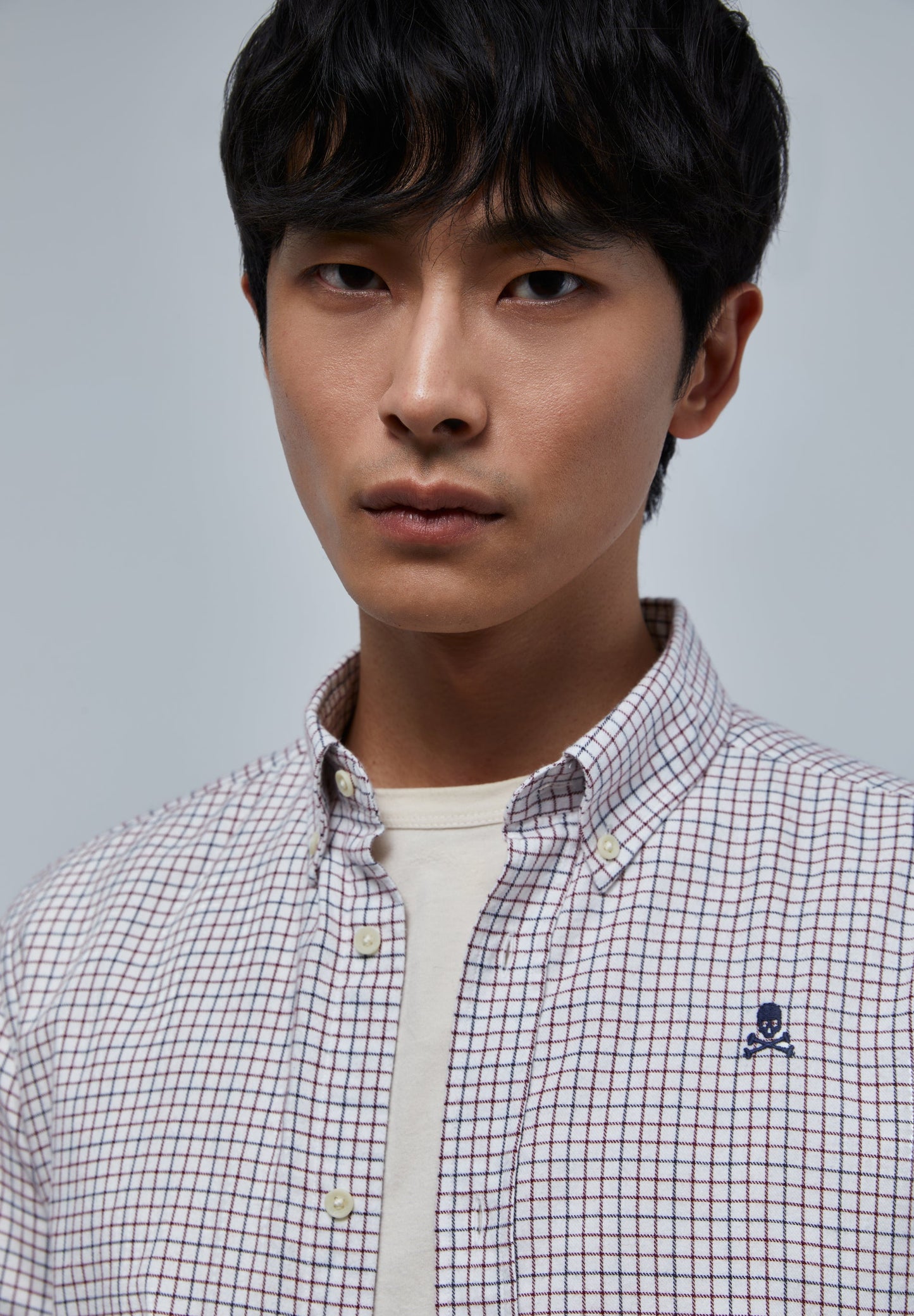 CAMISA CUADROS CALAVERA CONTRASTE