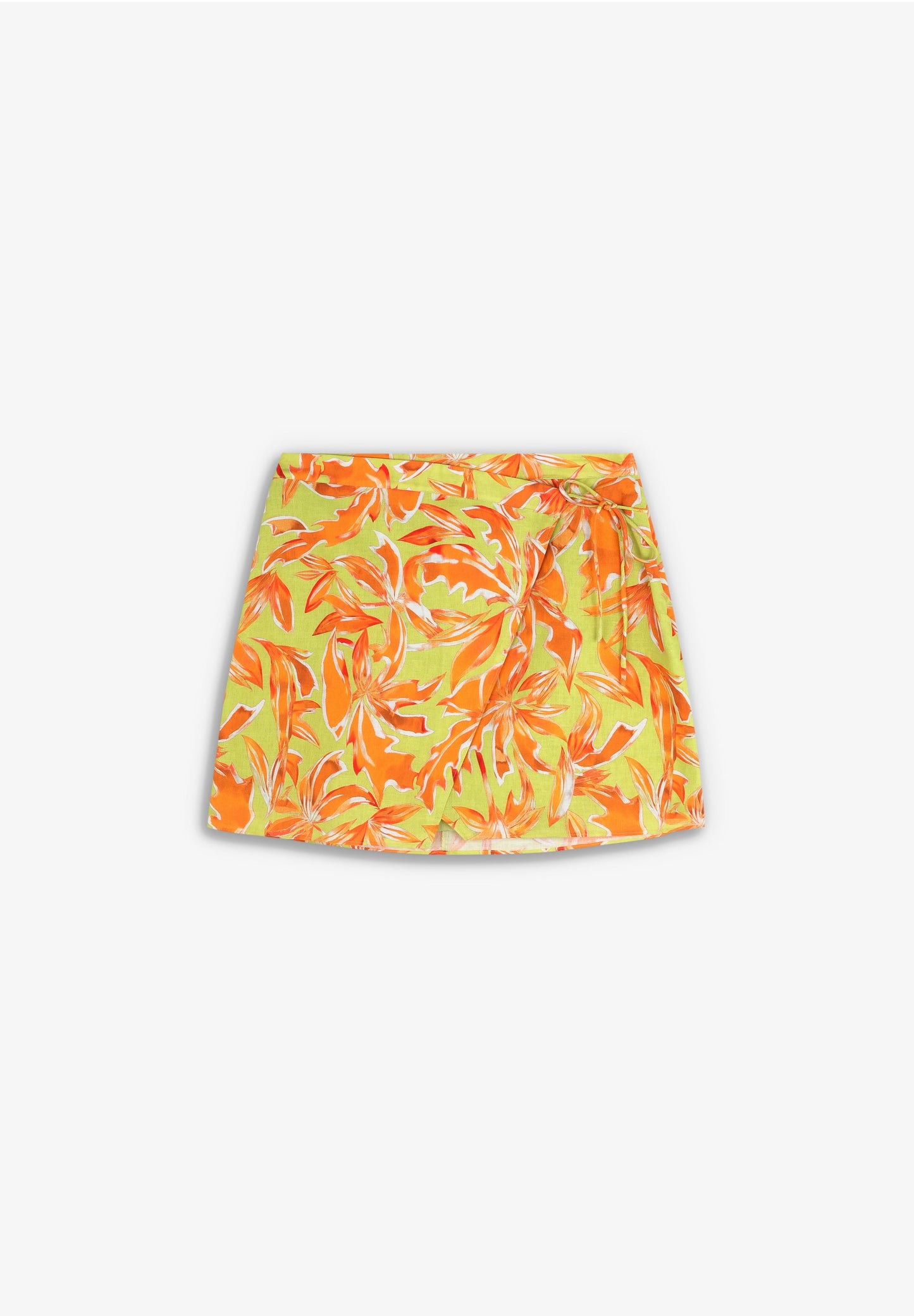 FALDA MINI LINO TROPICAL