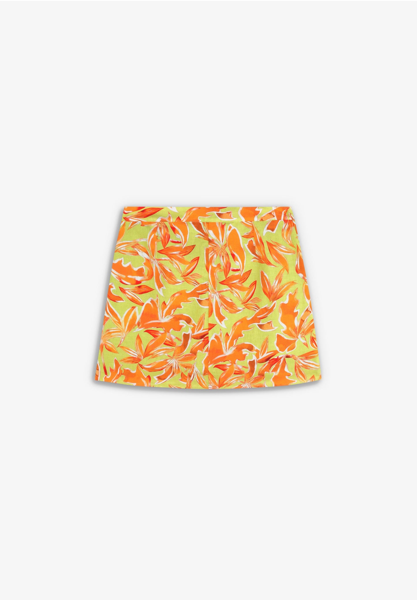 FALDA MINI LINO TROPICAL