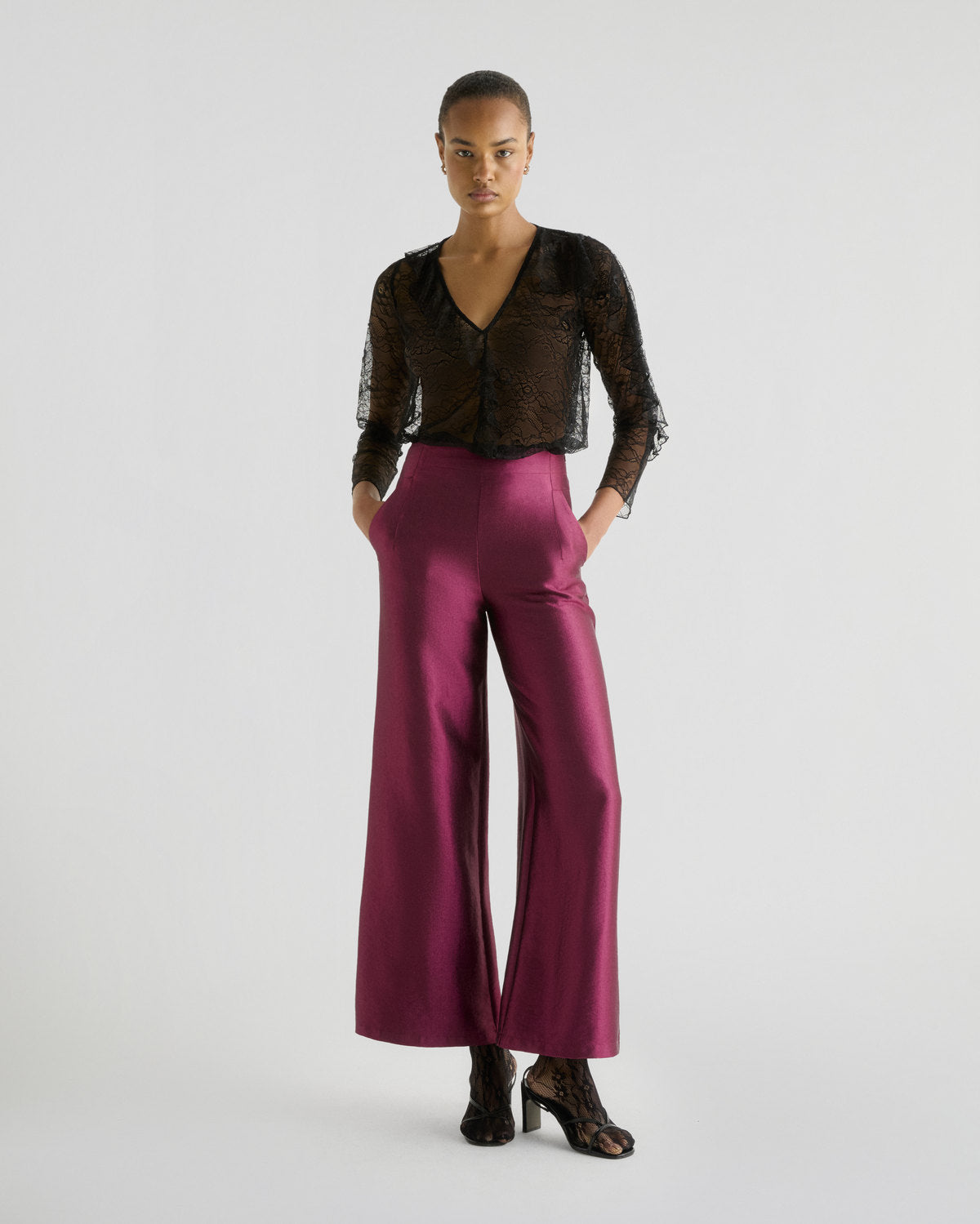 PANTALÓN SATINADO CULOTTE