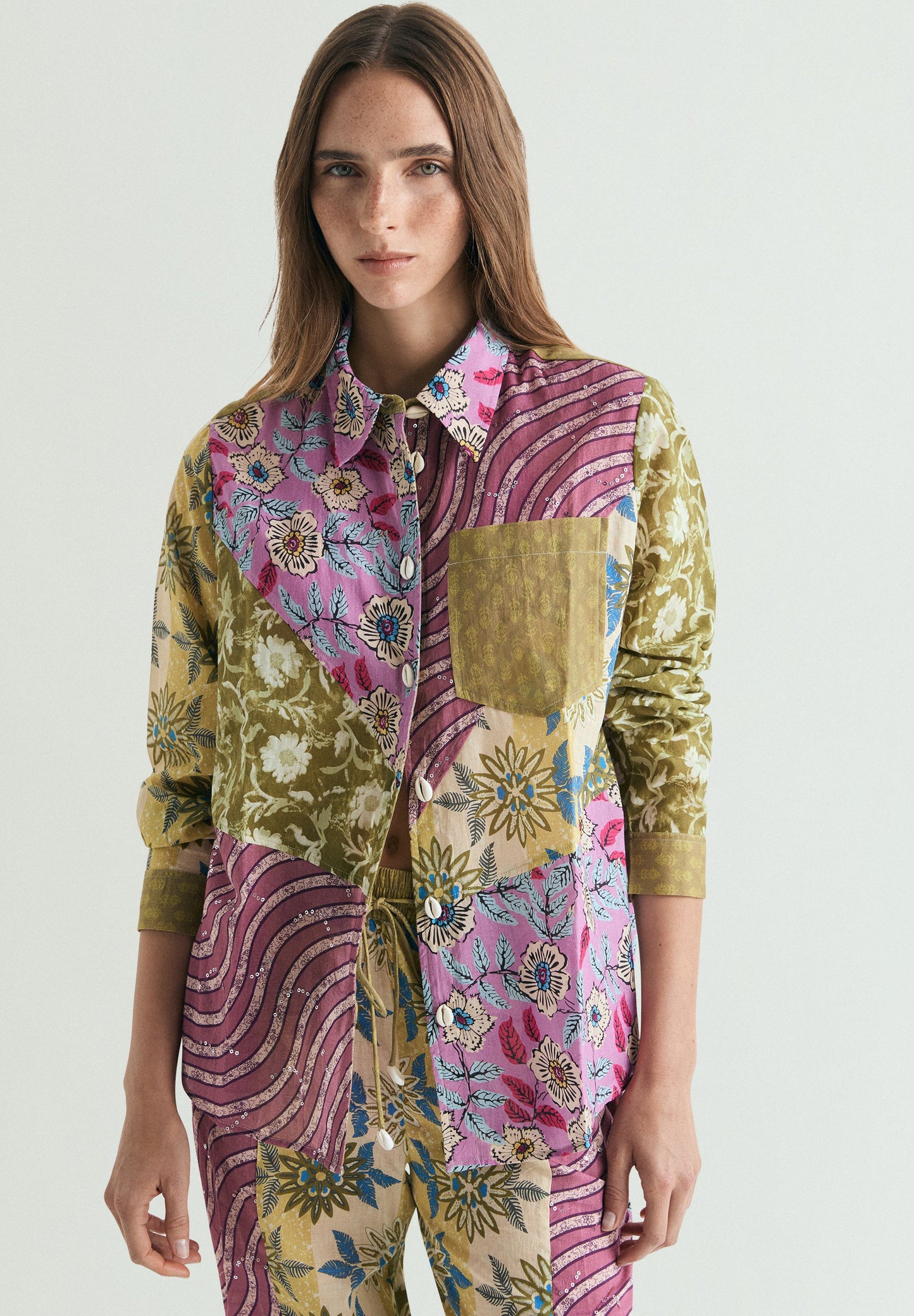 CAMISA PATCHWORK MULTICOLOR