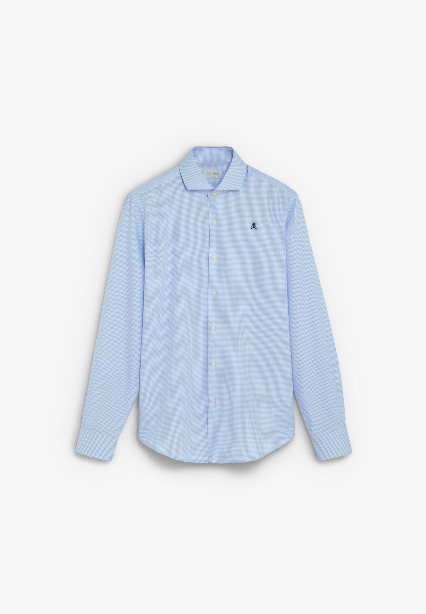CAMISA CUADROS BORDADO CONTRASTE