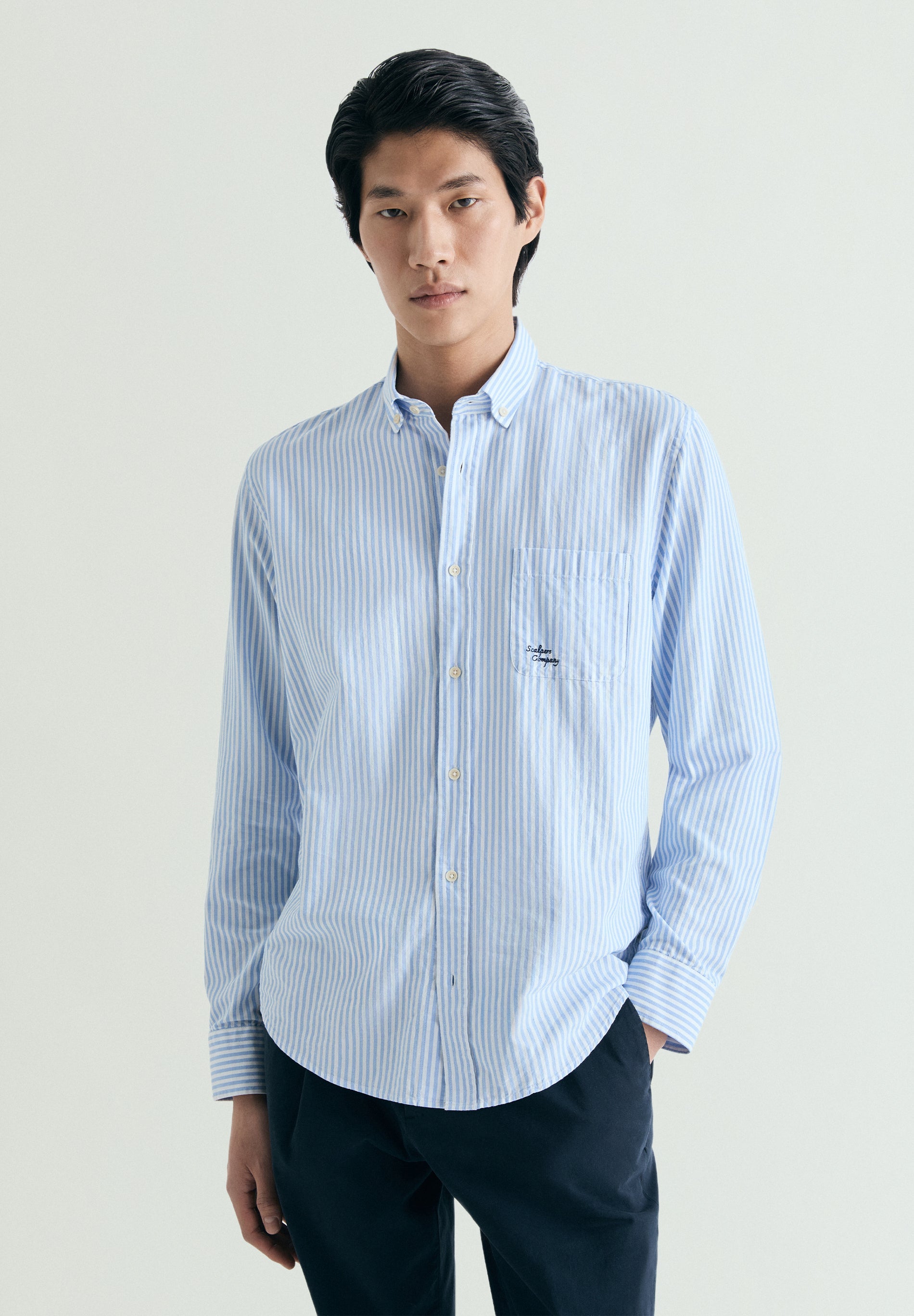 CAMISA RAYAS BOLSILLO