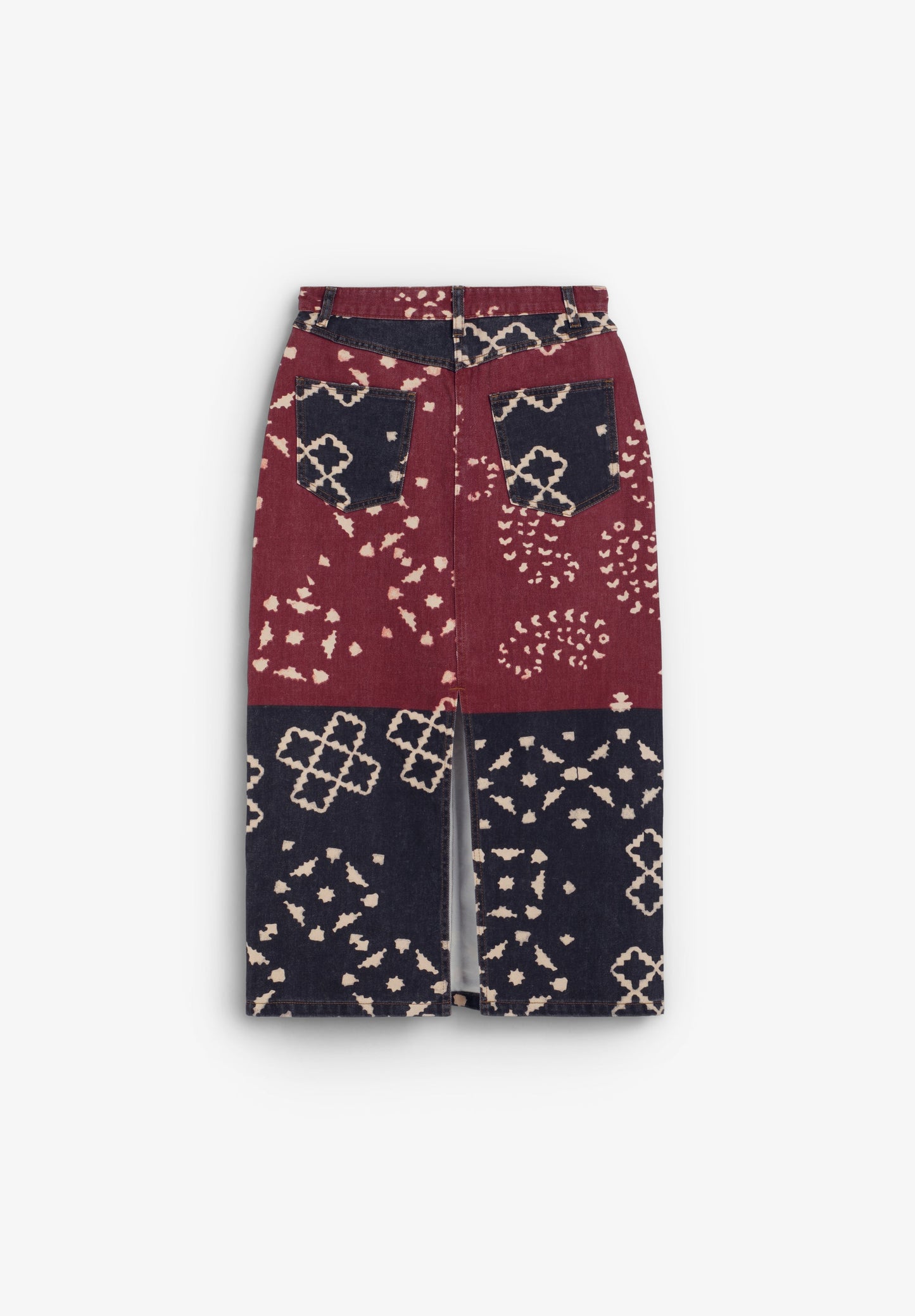 FALDA DENIM ESTAMPADA