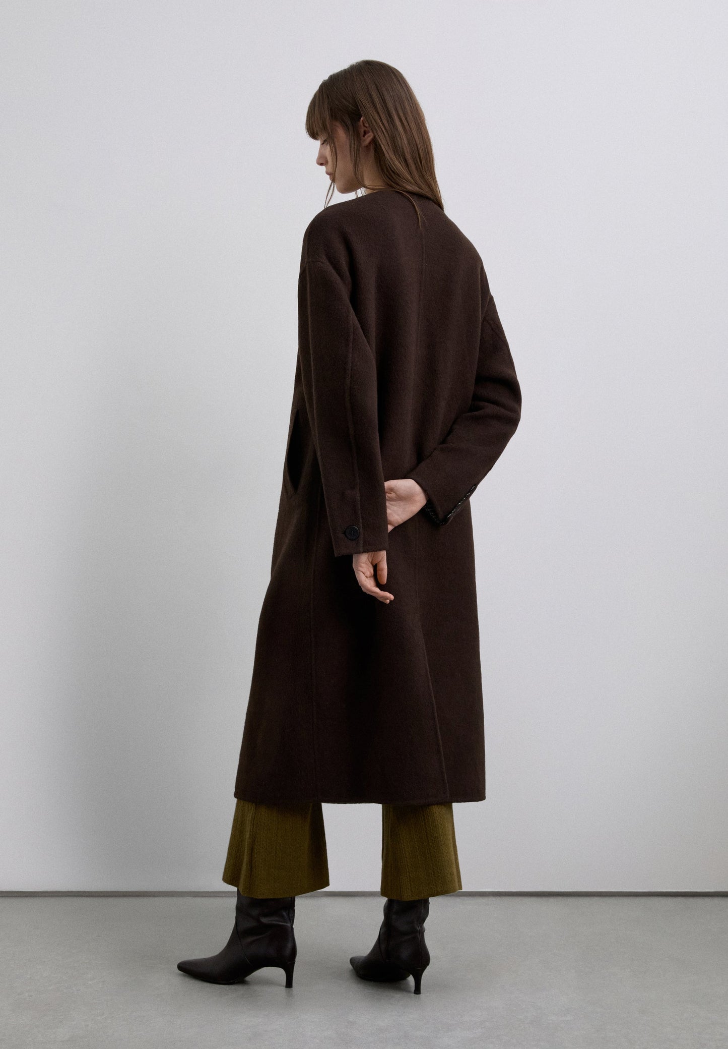 ABRIGO REVERSIBLE MEZCLA LANA