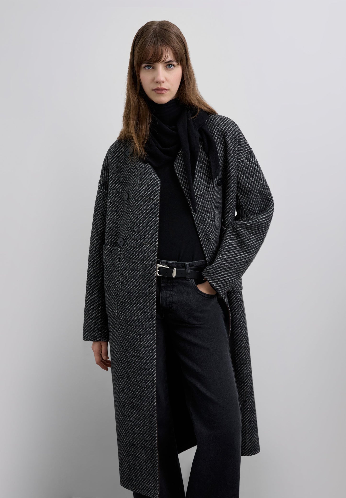ABRIGO REVERSIBLE MEZCLA LANA